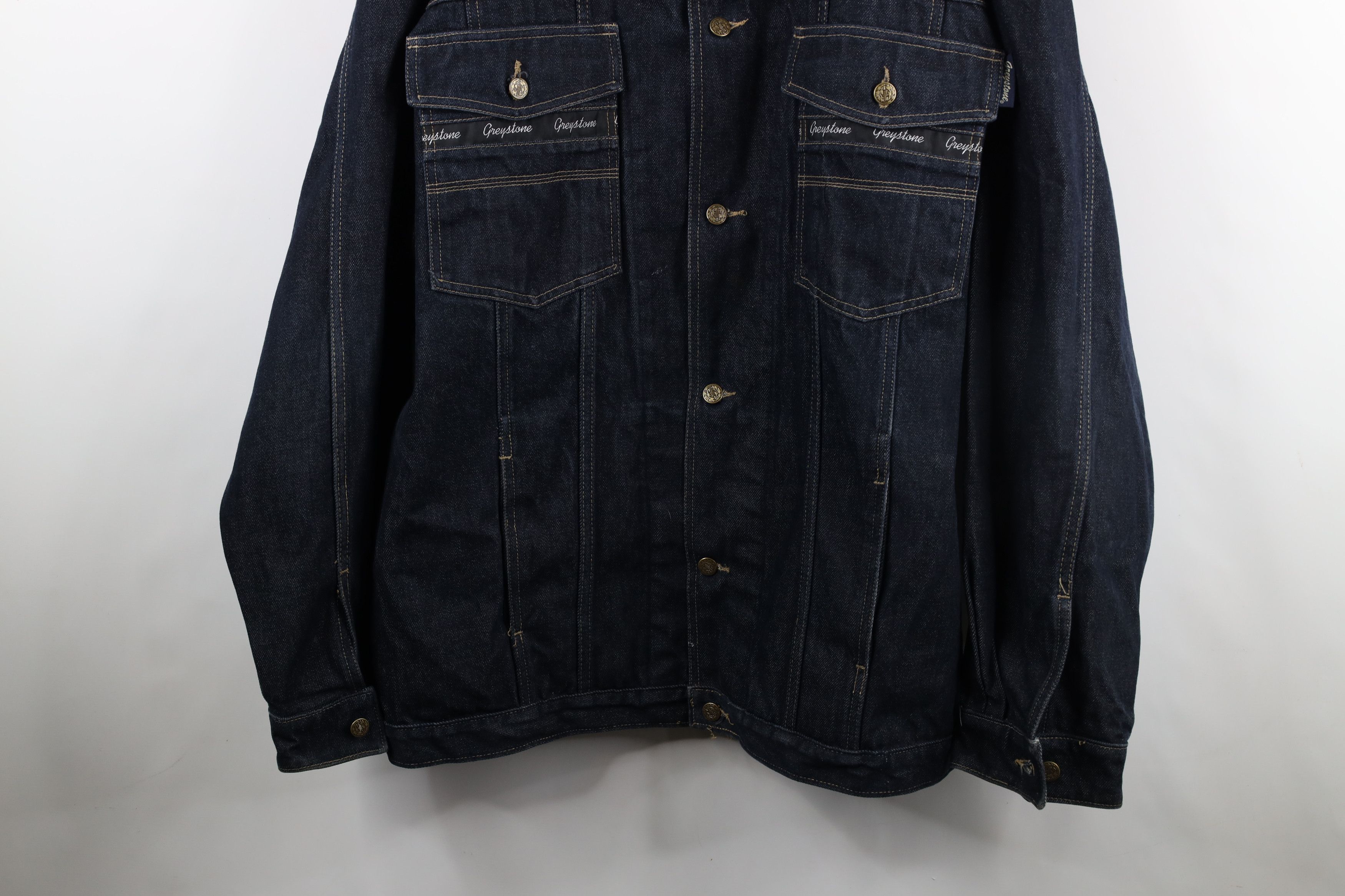 Vintage Vintage 90s Y2K Streetwear Baggy Denim Jean Trucker Jacket Size US XXL / EU 58 / 5 - 3 Thumbnail