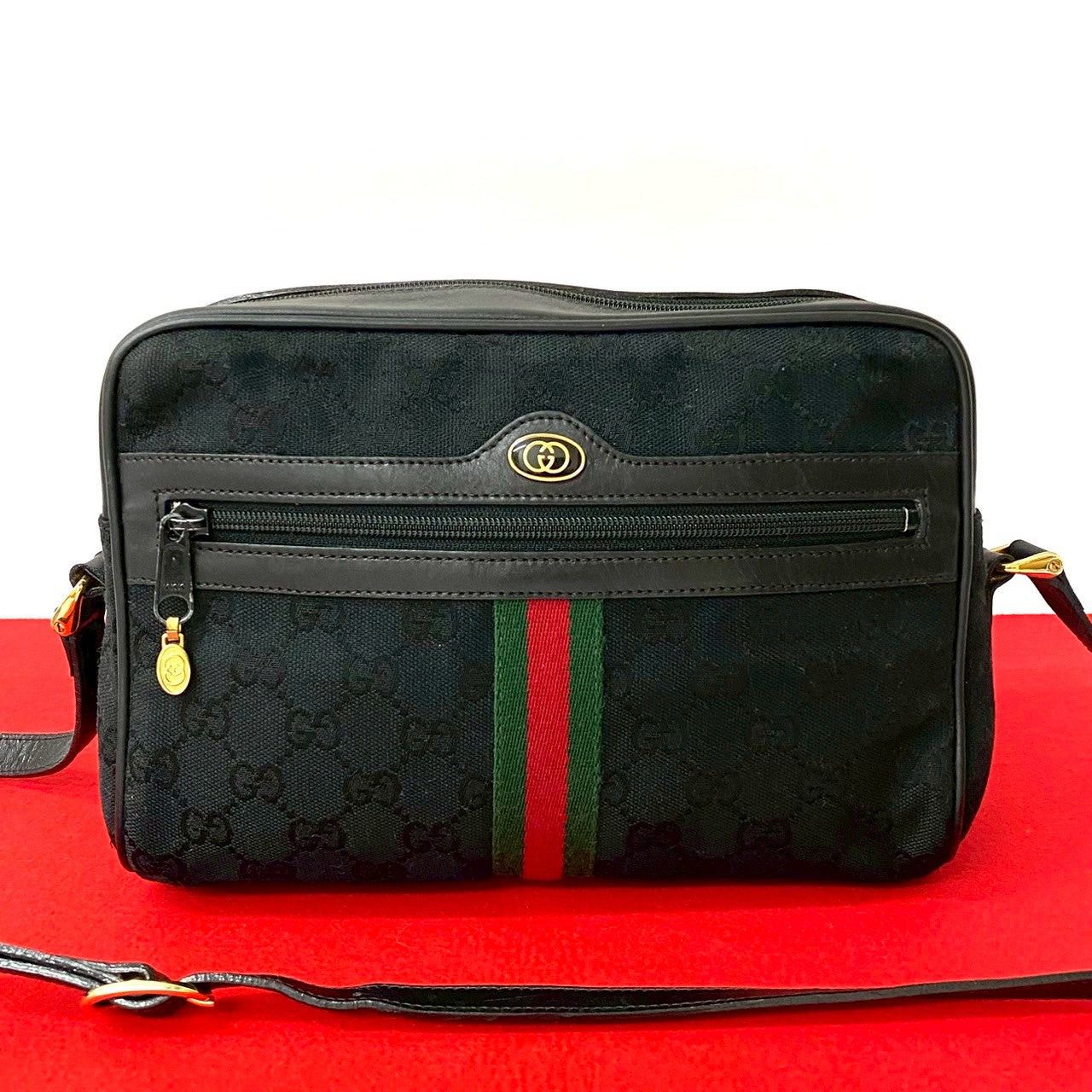 Gucci Gucci Shoulder Bag Black Cotton Size ONE SIZE - 1 Thumbnail