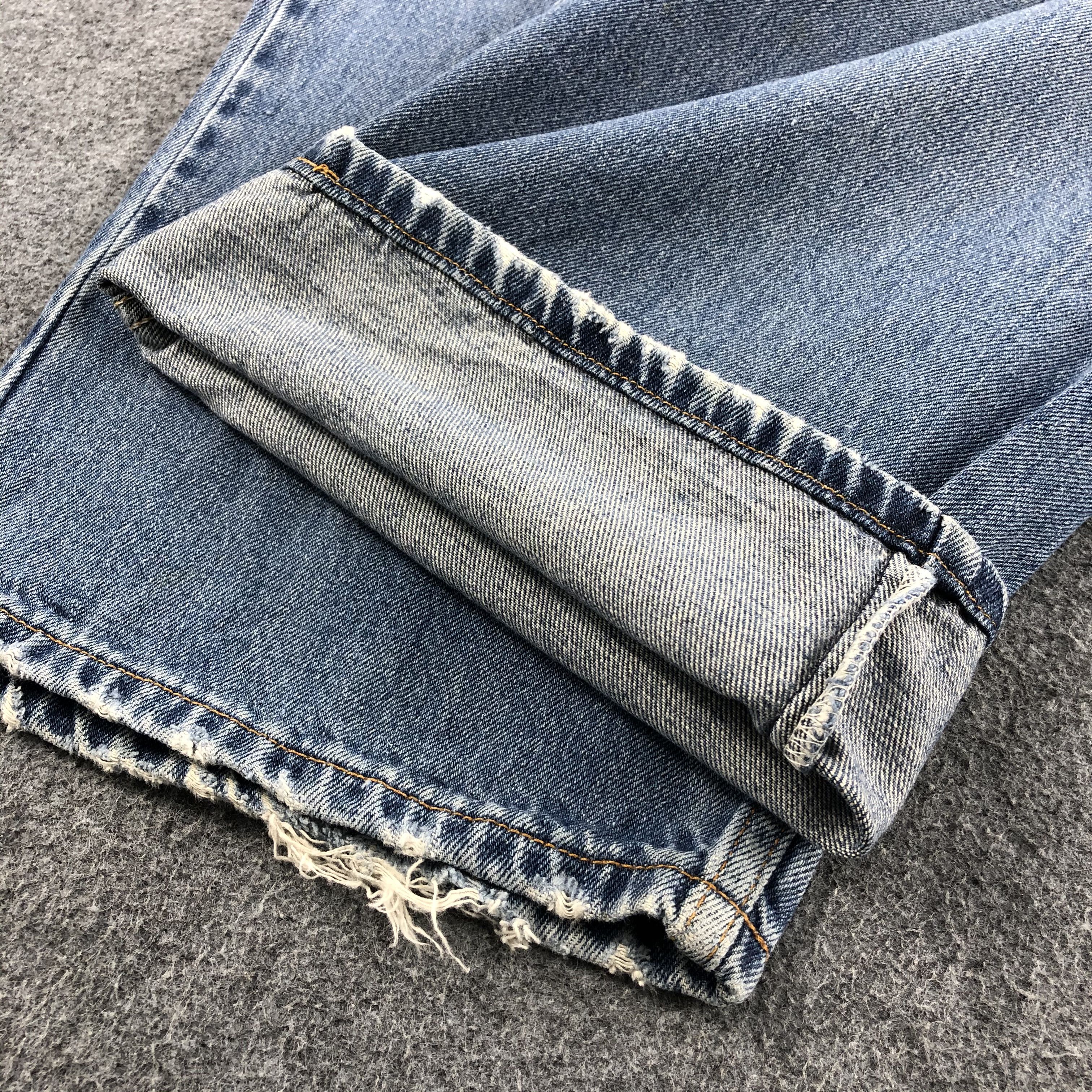 Levi's Vintage 90s Levi's 595 Jeans Faded Blue Denim KJ500 Size US 34 / EU 50 - 7 Thumbnail