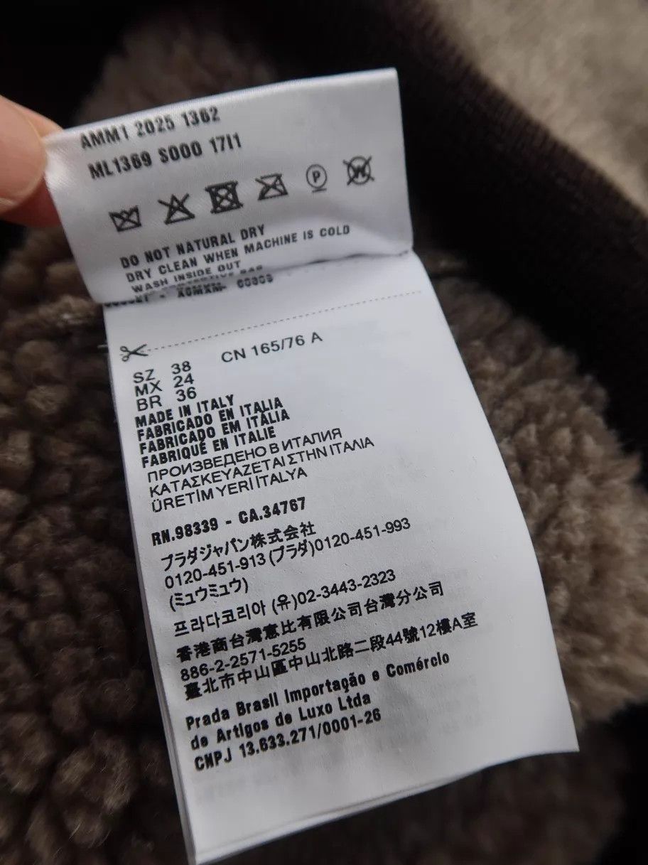 Miu Miu MIU MIU FW25 Qixi Cotton Fleece Stand Collar Zip Jacket 38 Size XS / US 0-2 / IT 36-38 - 6 Thumbnail