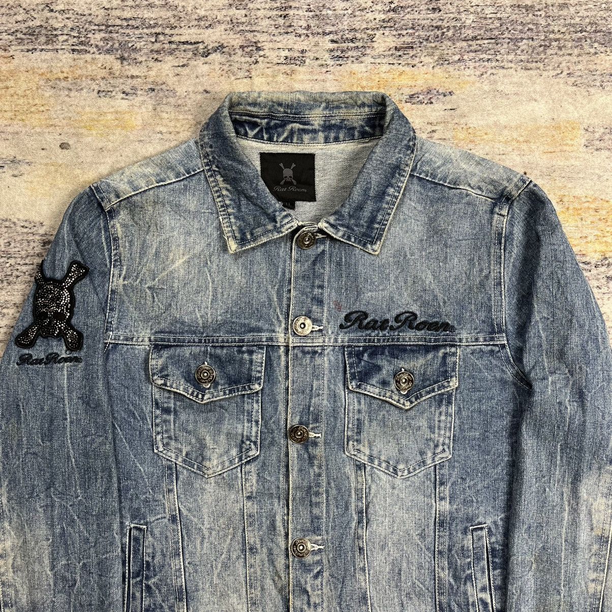 If Six Was Nine × Le Grande Bleu (L.G.B.) × Roen Rat Roen mud wash denim jacket vkei style Size US L / EU 52-54 / 3 - 2 Thumbnail