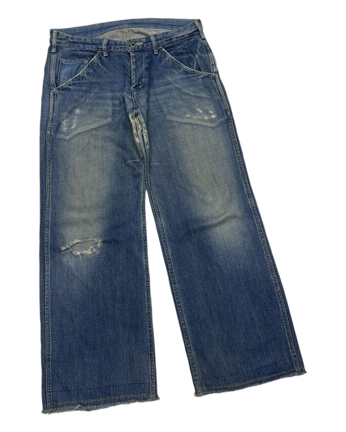 Japanese Brand × Johnbull × KOJIMA GENES JOHN BULL KOJIMA WIDE LEG BAGGY JEANS 45rpm Style Size US 32 / EU 48 - 5 Thumbnail