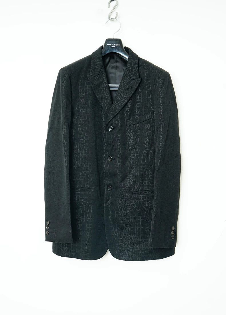 Comme Des Garcons Dark stripe suit jacket coat