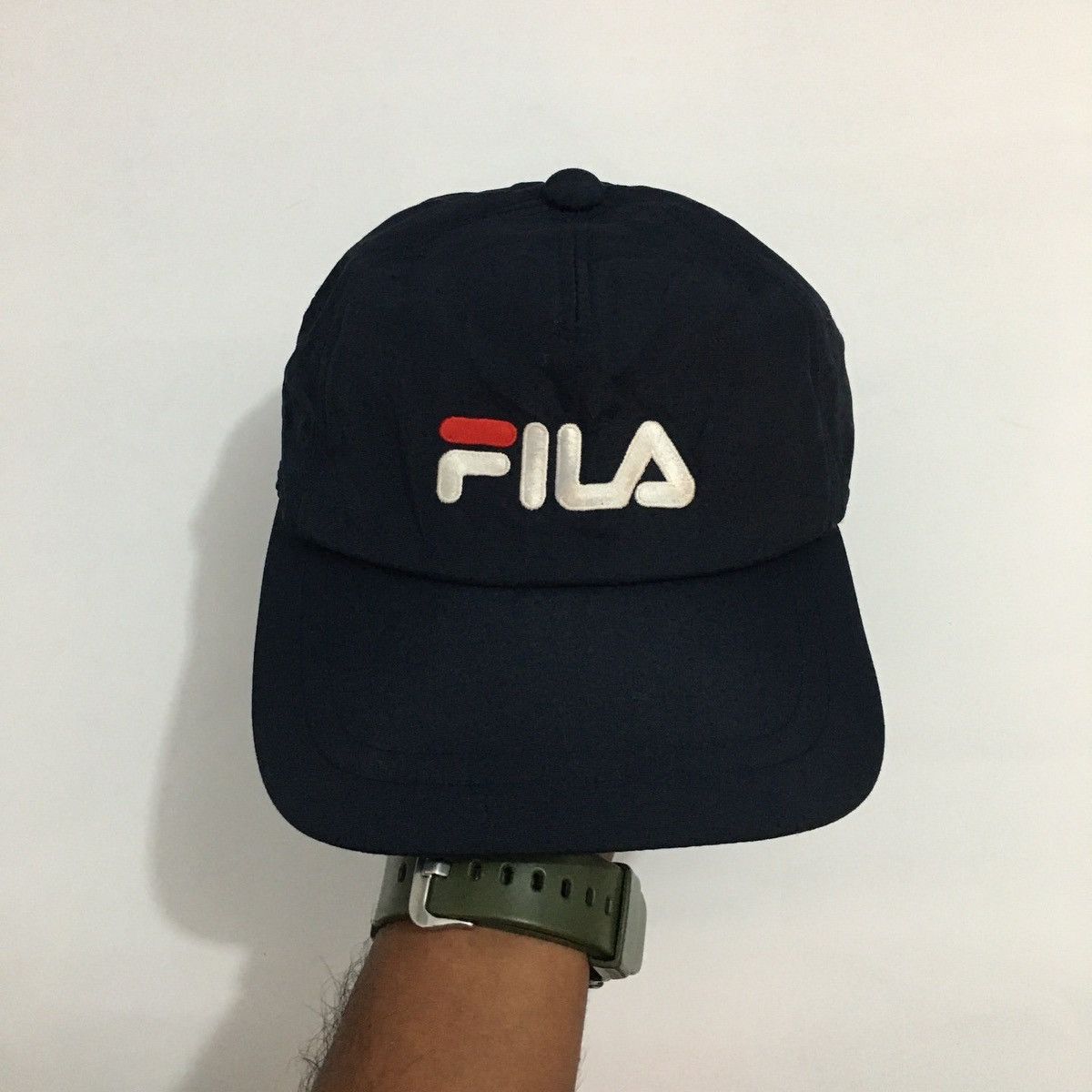 Fila Vintage Fila Six Panel Navy Size ONE SIZE - 4 Thumbnail