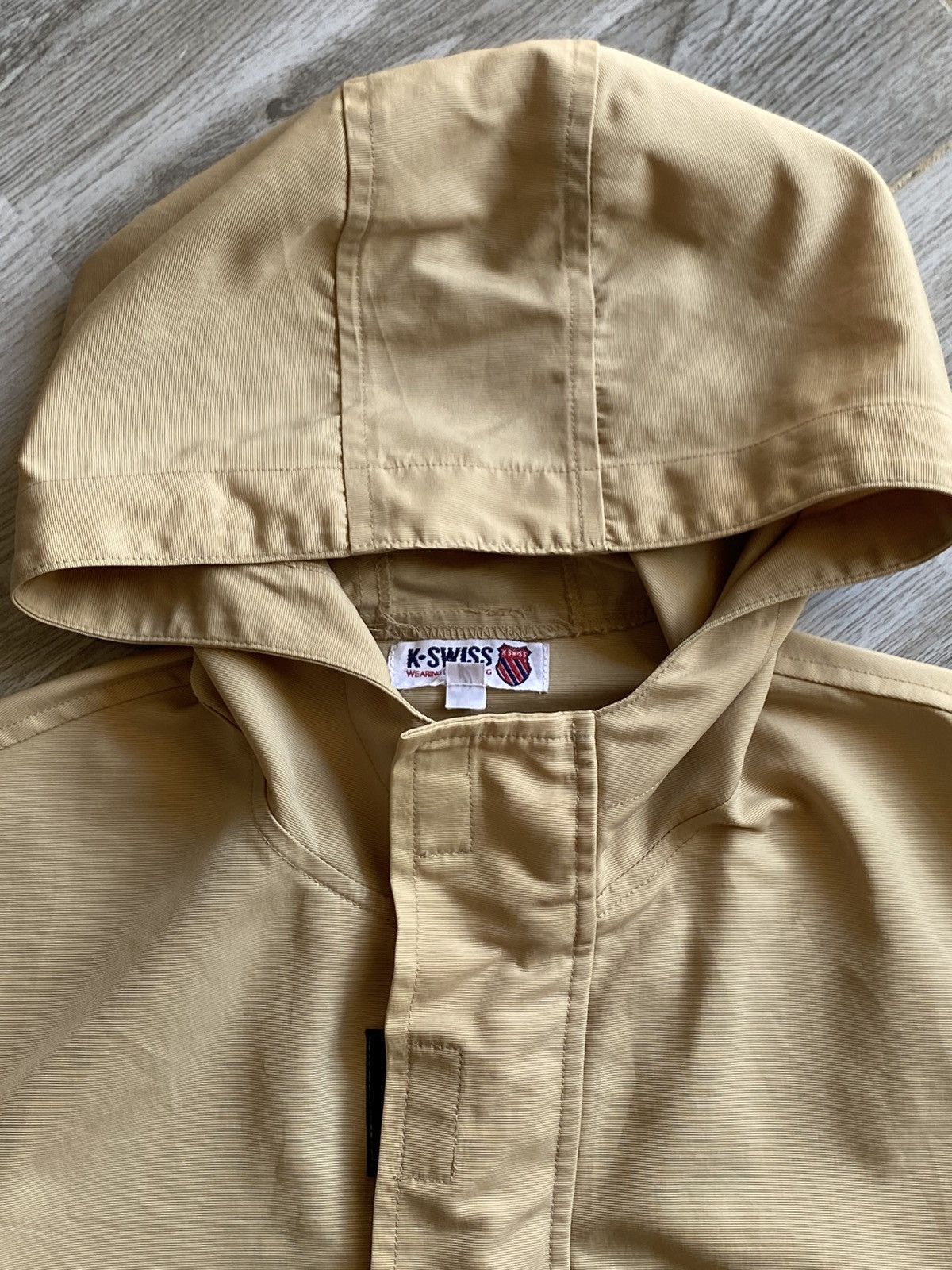 K-Swiss × Vintage K-SWISS Hooded Light Jacket Size US L / EU 52-54 / 3 - 8 Thumbnail