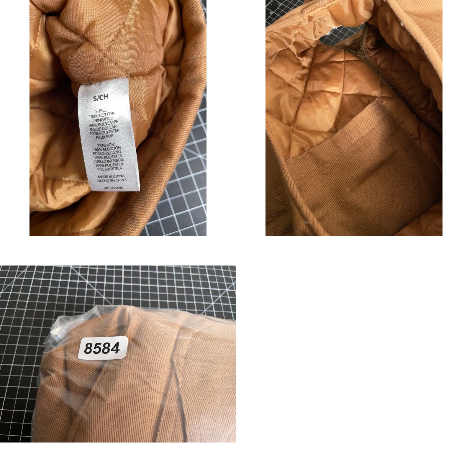 Weatherproof Weatherproof Heritage Brand Canvas Zip Up Vest Adult Small Brown Sherpa Collar Workwear Size US S / EU 44-46 / 1 - 8 Thumbnail
