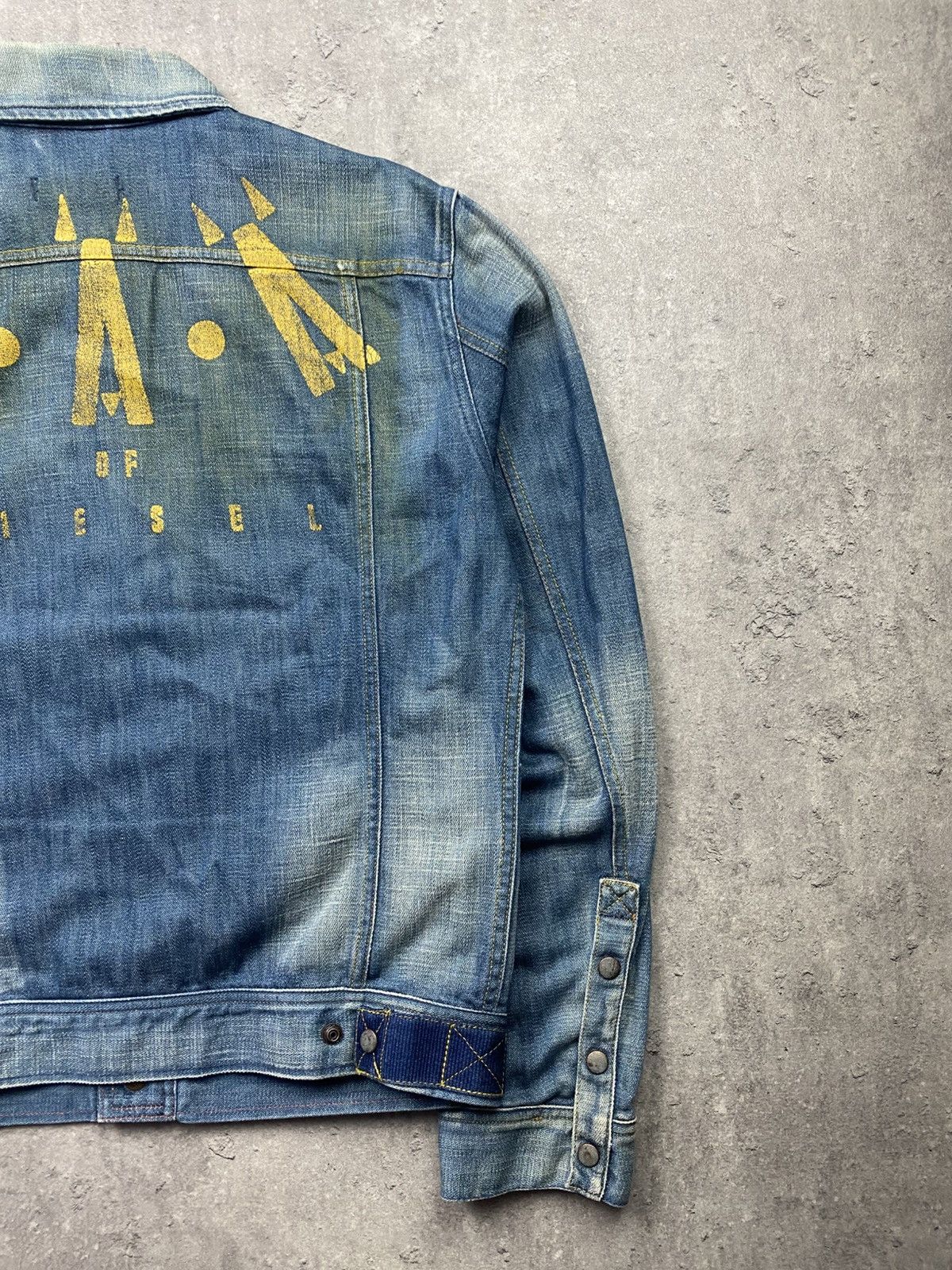 Diesel Denim jacket Diesel J.A.A. jeans vintage rare streetwear y2k Size US L / EU 52-54 / 3 - 3 Thumbnail