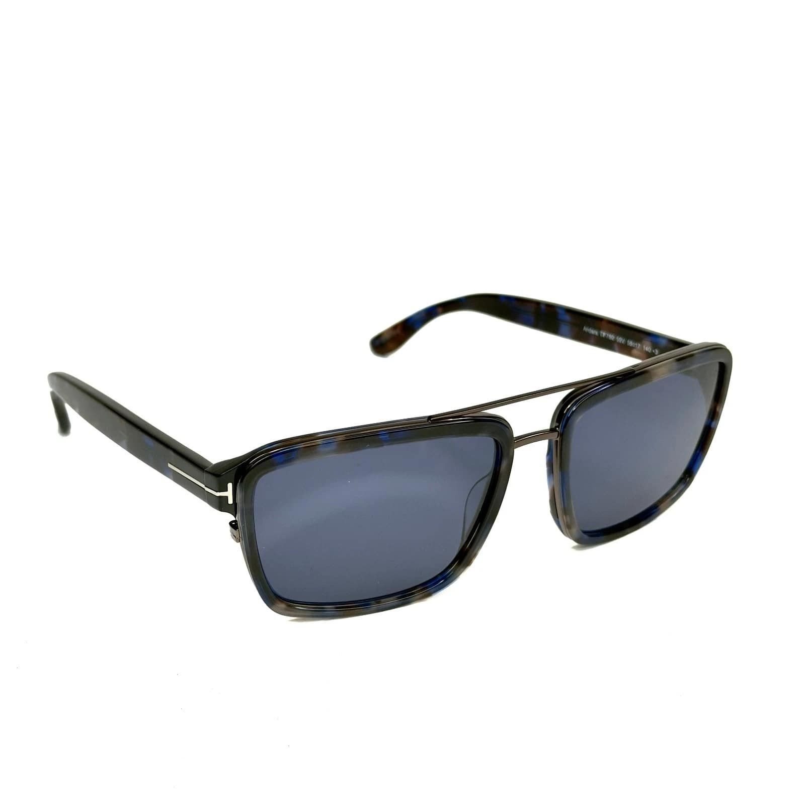 Tom Ford TOM FORD ANDERS TF780 780 Blue Unisex Sunglass FT0780 55V Size ONE SIZE - 5 Thumbnail