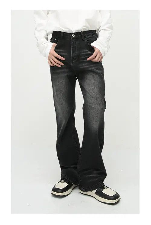 Other Men's loose distressed washed flared jeans Size US 32 / EU 48 - 2 Thumbnail