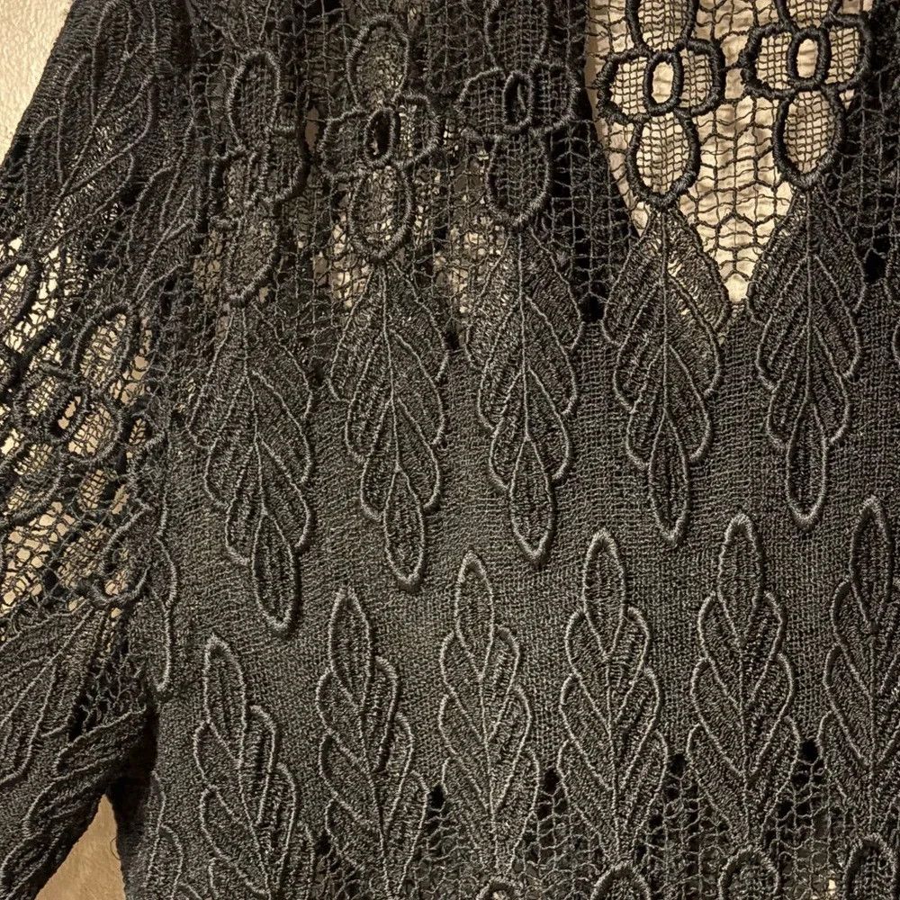 Vintage witchy whimsigoth lace button up cardigan blazer open knit Size XL / US 12-14 / IT 48-50 - 6 Thumbnail