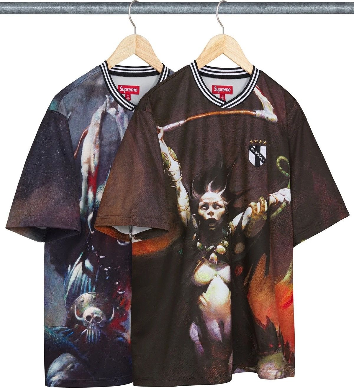Supreme Supreme Frank Frazetta Soccer Jersey Size US M / EU 48-50 / 2 - 3 Thumbnail