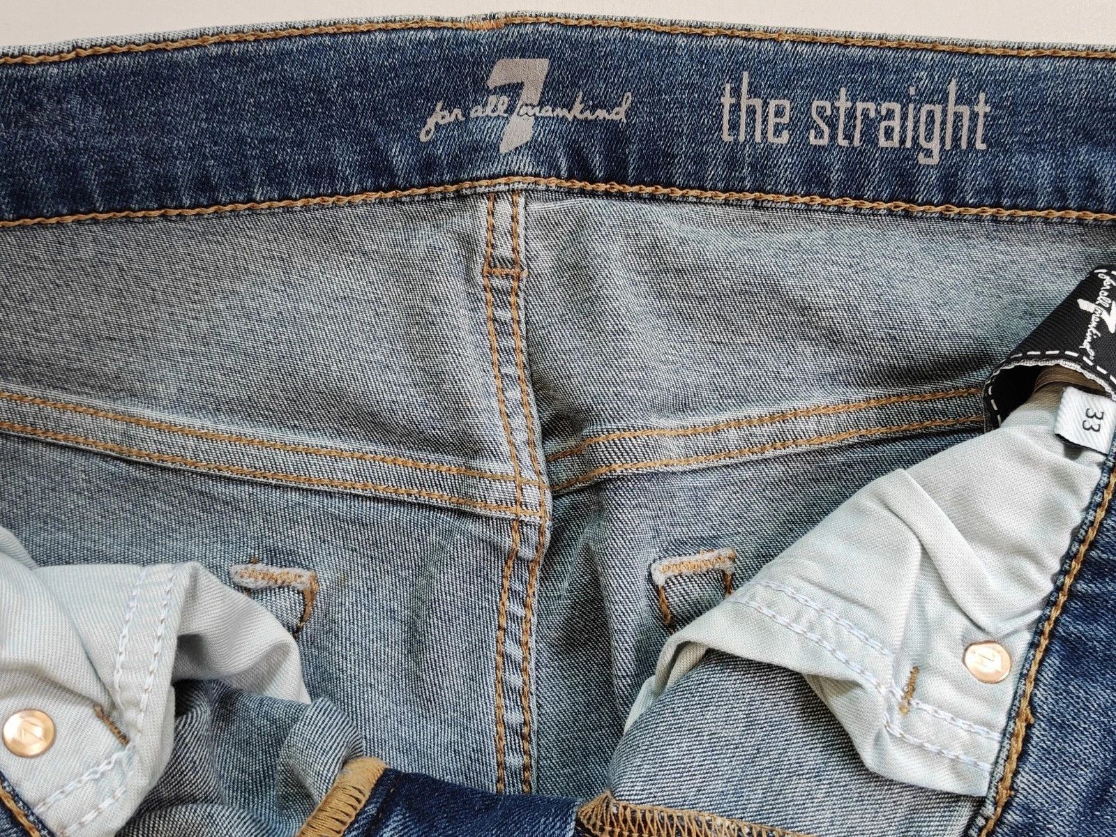 7 For All Mankind 7 For All ManKind The Straight Champlin JEANS T / 6018 Size US 33 - 7 Thumbnail