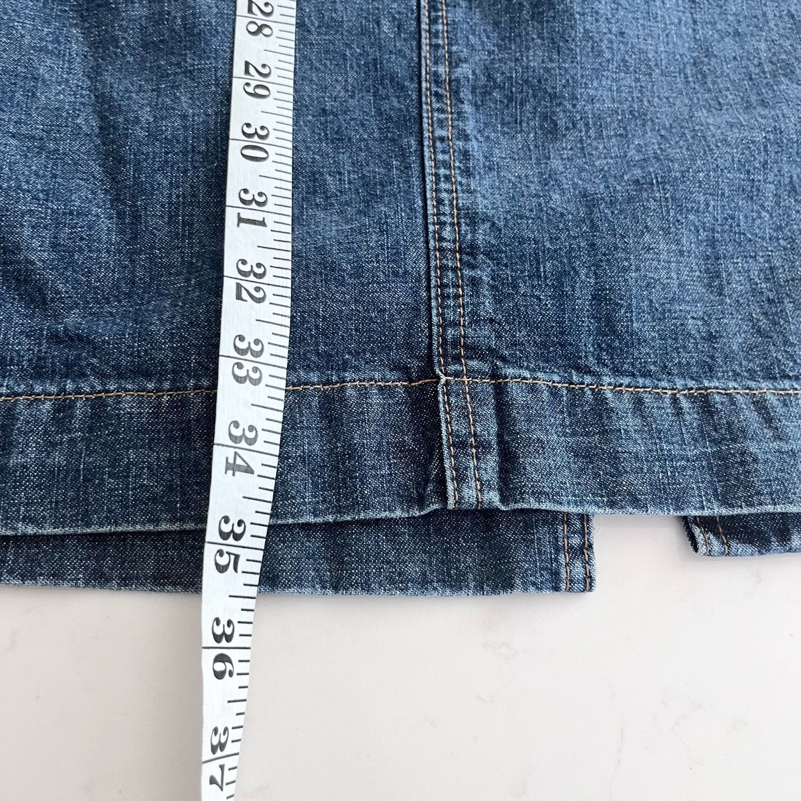 Tommy Hilfiger Tommy Hilfiger High Waist Blue Denim Jean Maxi Skirt Womens Size 28" / US 6 / IT 42 - 7 Thumbnail