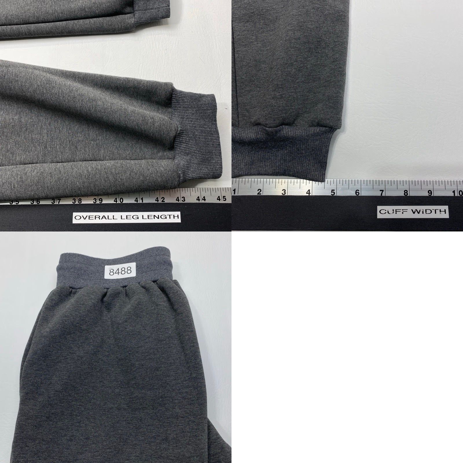 Vintage VINTAGE not - ignore; Original is not vintage. Title: Sevego Sherpa Lined Sweat Pants Mens Large Gray Pockets Drawstring WARM 8488 NWT Size US 33 - 9 Thumbnail