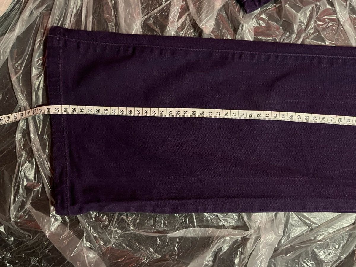 Vintage Mia Linea Purple Straight-Leg Jeans Size 26" / US 2 / IT 38 - 5 Thumbnail