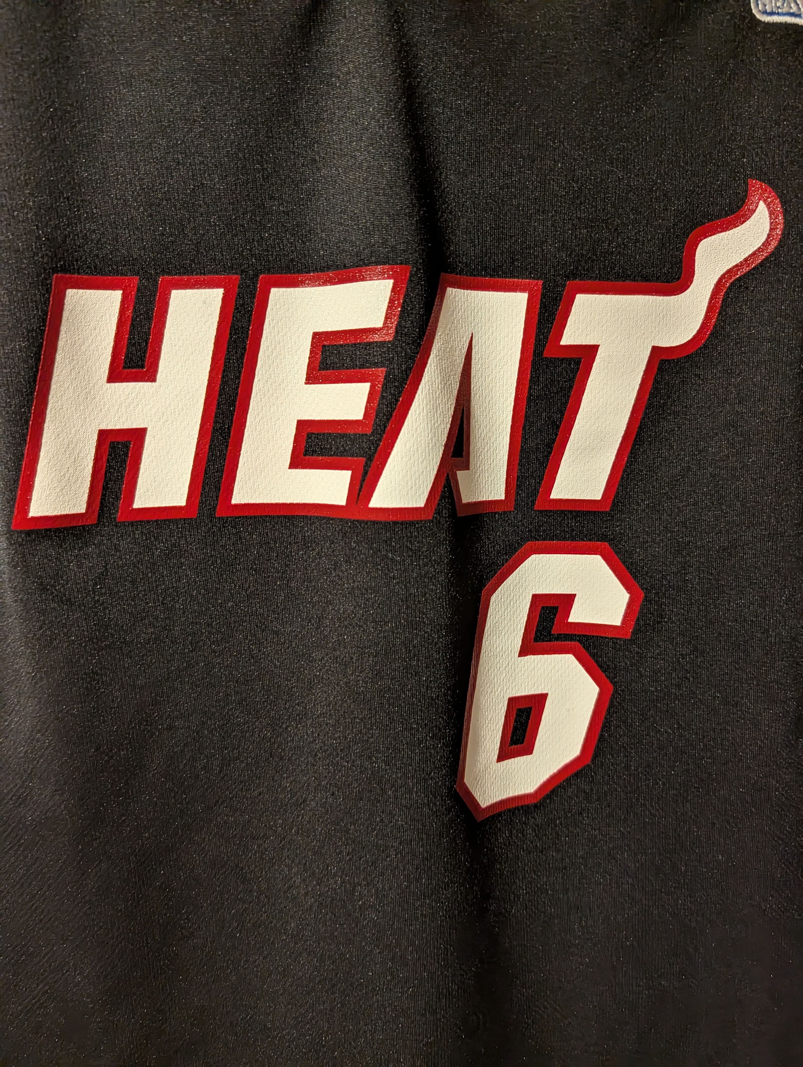 NBA Adidas LeBron James Miami Heat Basketball Jersey Black NBA Size US XL / EU 56 / 4 - 2 Thumbnail