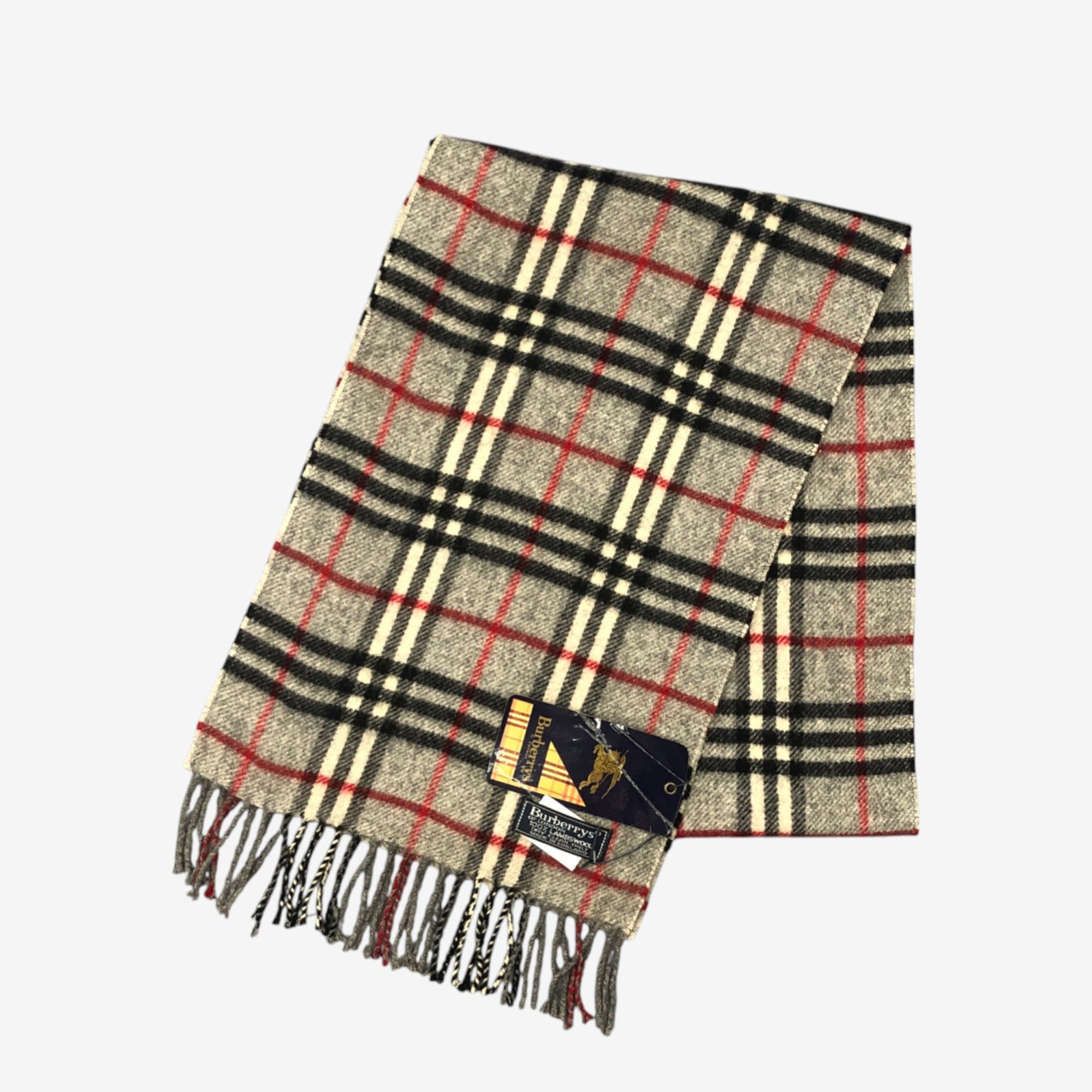 Burberry NWT Vintage Burberry Scarf Muffler Wool Winter Scarves Size ONE SIZE - 3 Thumbnail