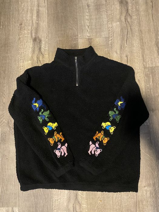 Pleasures Pleasures Grateful Dead Sherpa Quarter Zip Grailed
