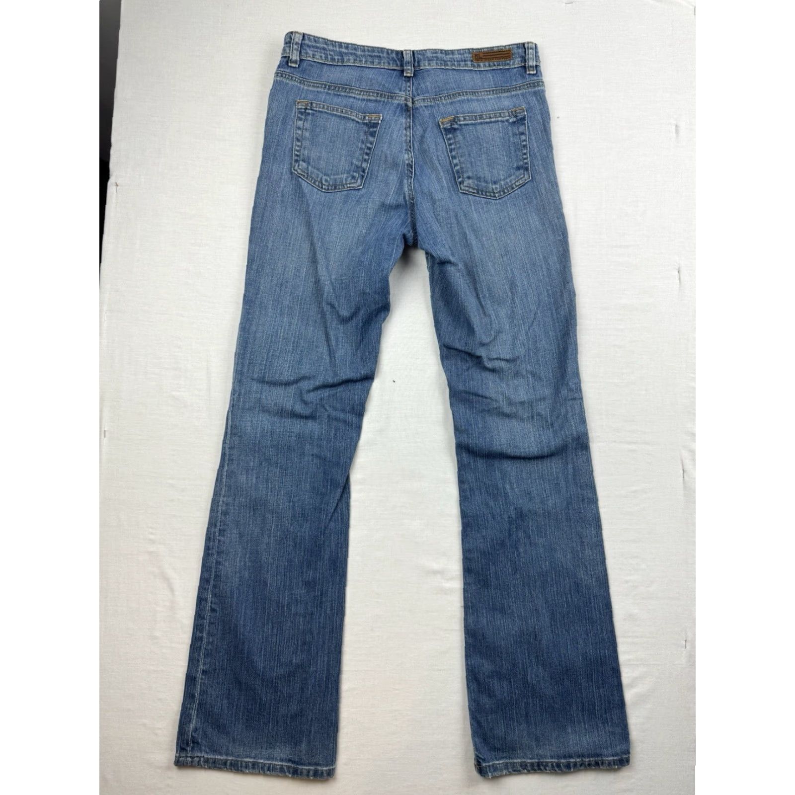 Polo Ralph Lauren VINTAGE Polo Jeans Company Jeans Womens 10 Blue Stretch Kelly Y2K Hipster Punk Bootcut Jeans Womens Size 32" / US 10 / IT 46 - 2 Thumbnail