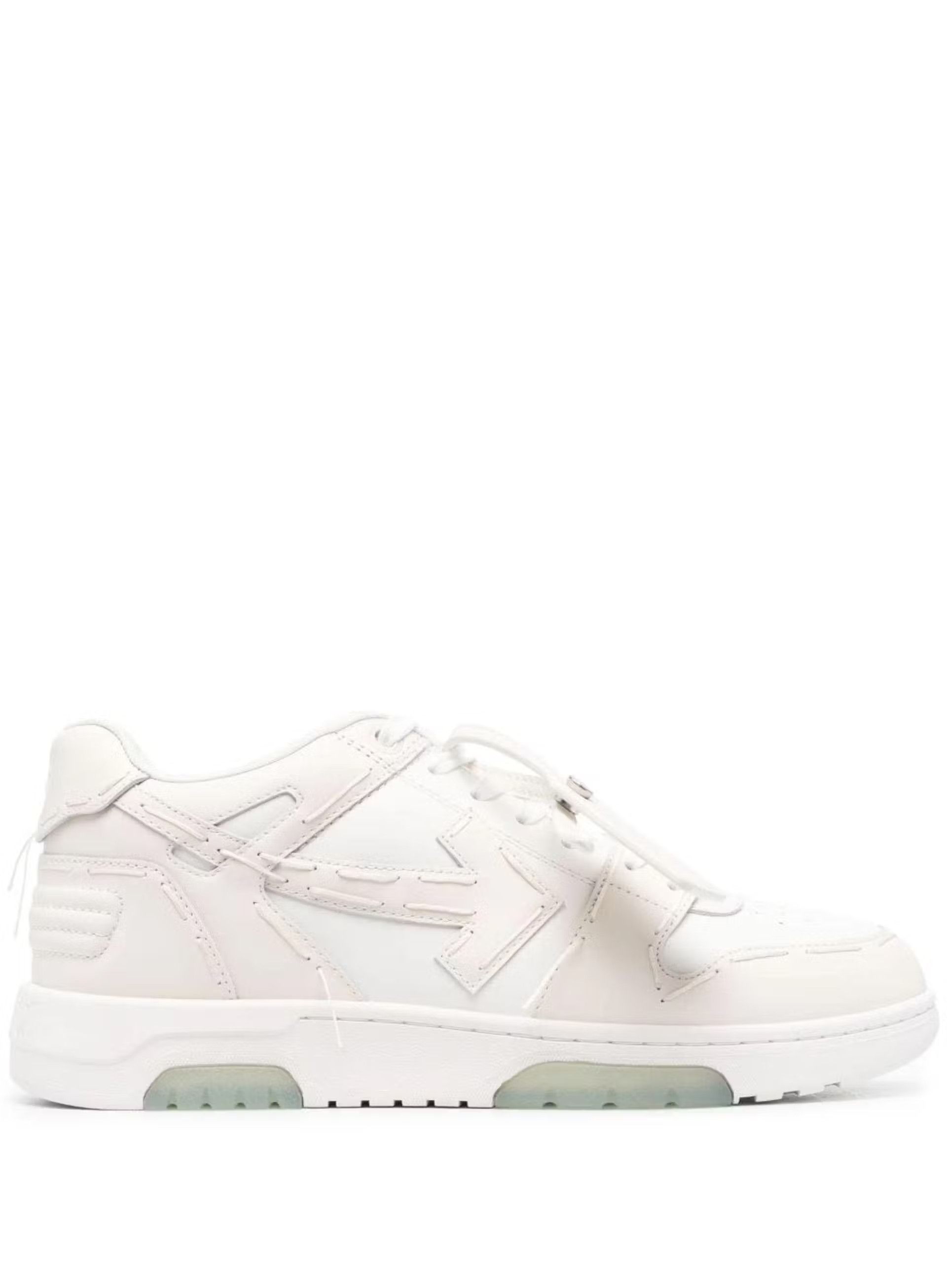 Out Of Office Sneakers Leather Sartorial Stitching in White