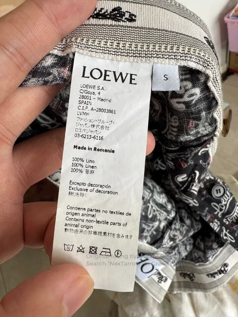 Loewe Loewe size S Pure linen drawstring short pants Size US 38 / EU 54 - 4 Thumbnail