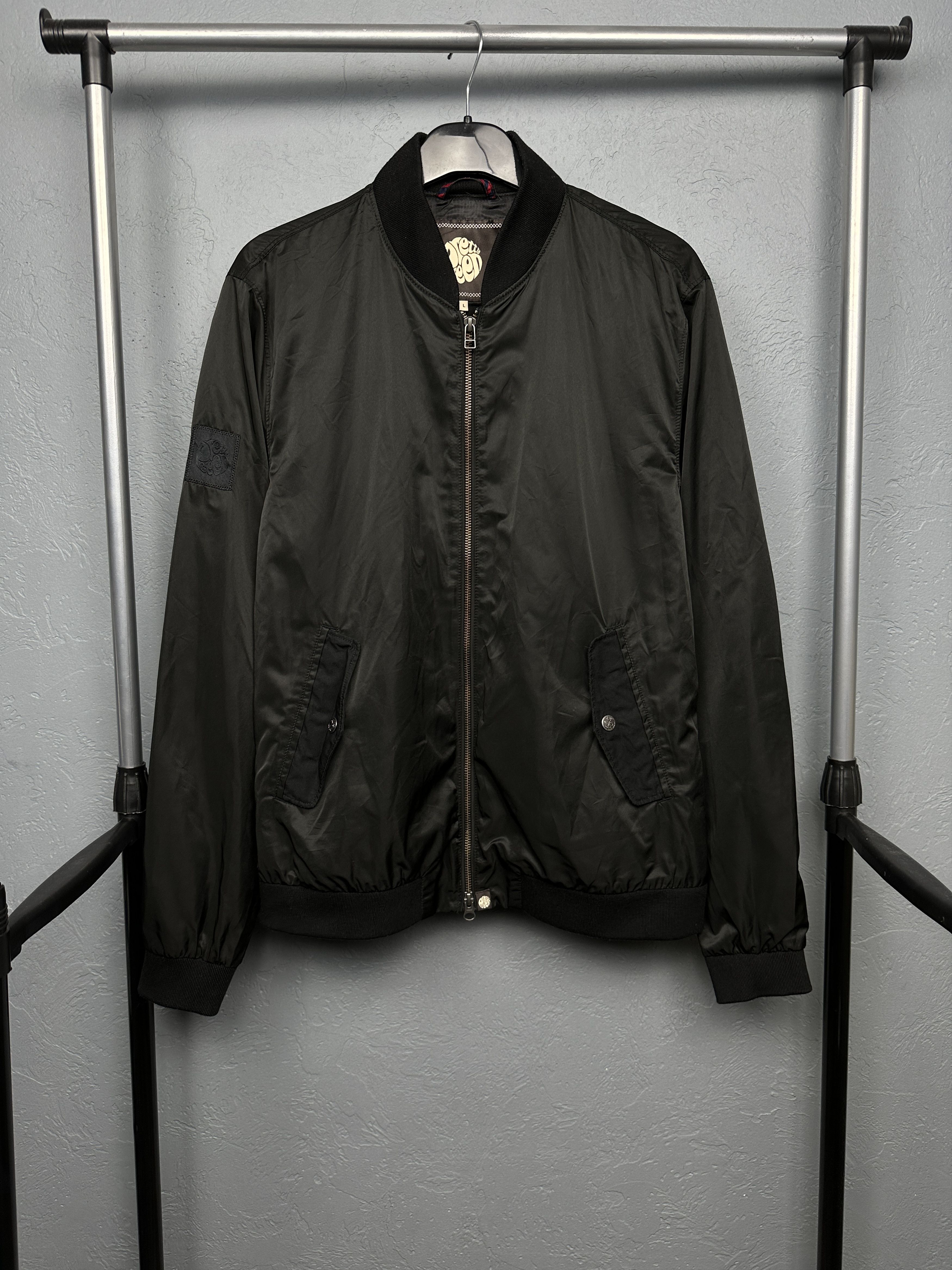 Pretty Green × Vintage Pretty Green Vintage Mens Nylon Bomber Jacket Size US L / EU 52-54 / 3 - 1 Thumbnail