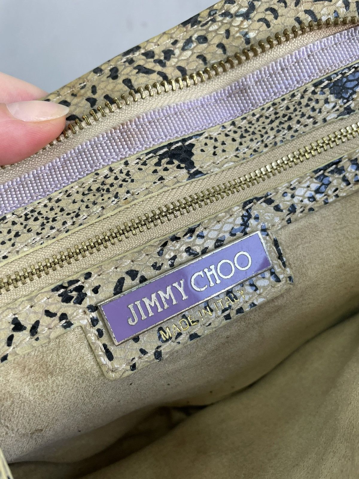Jimmy Choo Snake python leather clutch bag Jimmy choo Size ONE SIZE - 10 Thumbnail