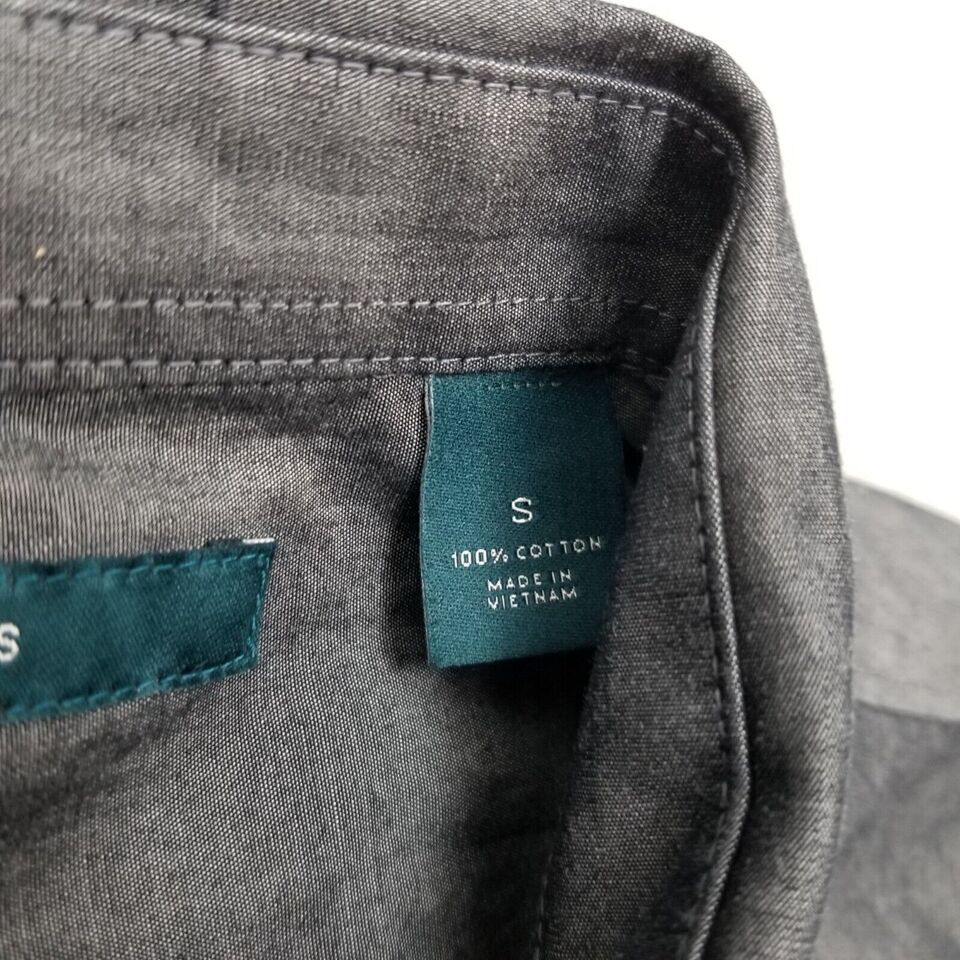 Perry Ellis Perry Ellis Shirt Mens Small Button Down Long Sleeve Pocket Size US S / EU 44-46 / 1 - 4 Thumbnail