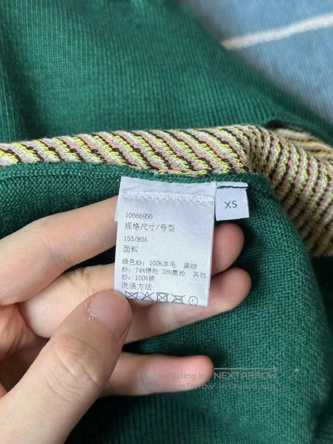 Loewe Loewe Green LOVE Print Sweater. Size US XS / EU 42 / 0 - 5 Thumbnail