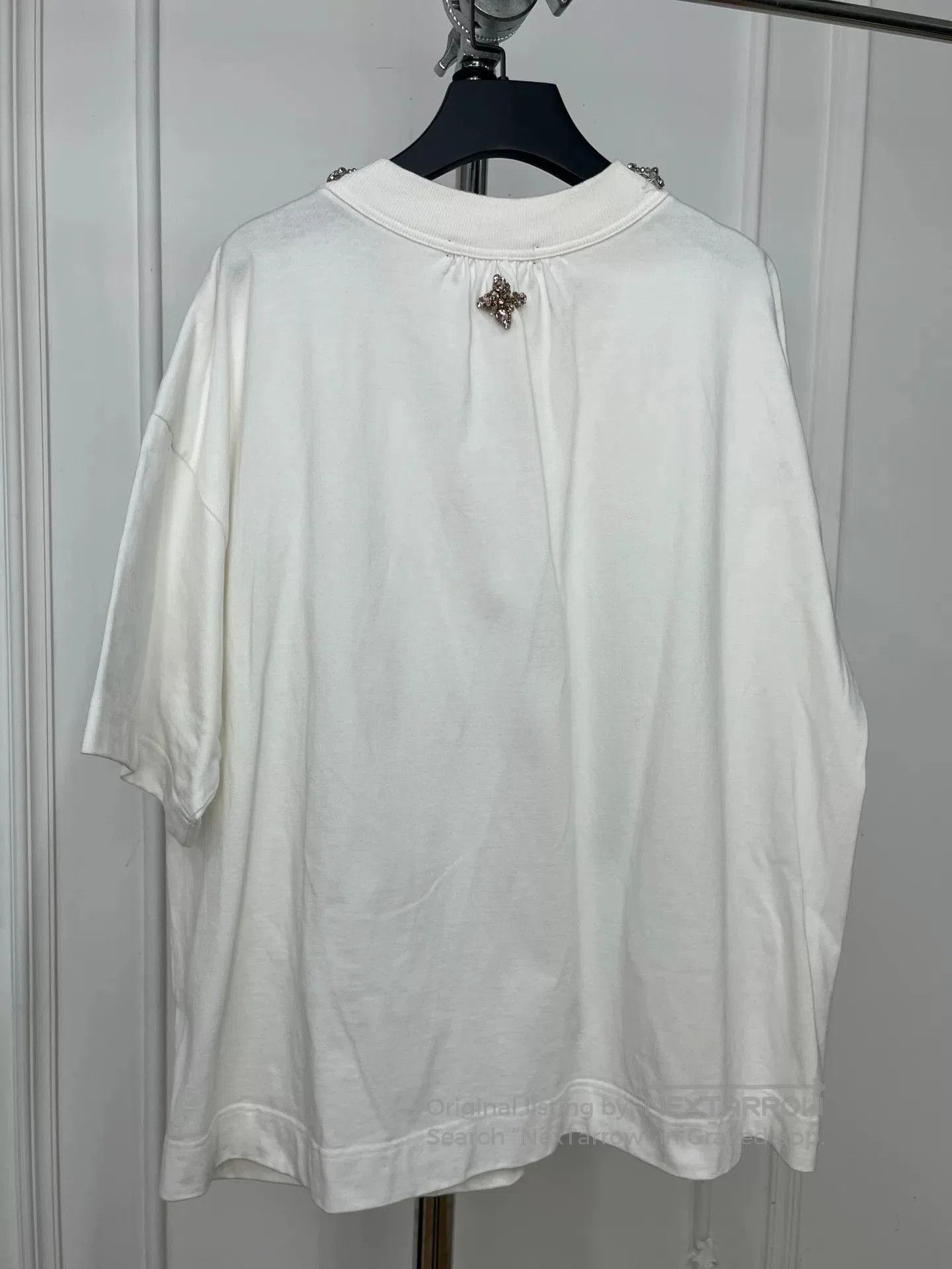 Undercover oversized short sleeve gem detail t-shirt. Size XL / US 12-14 / IT 48-50 - 3 Thumbnail