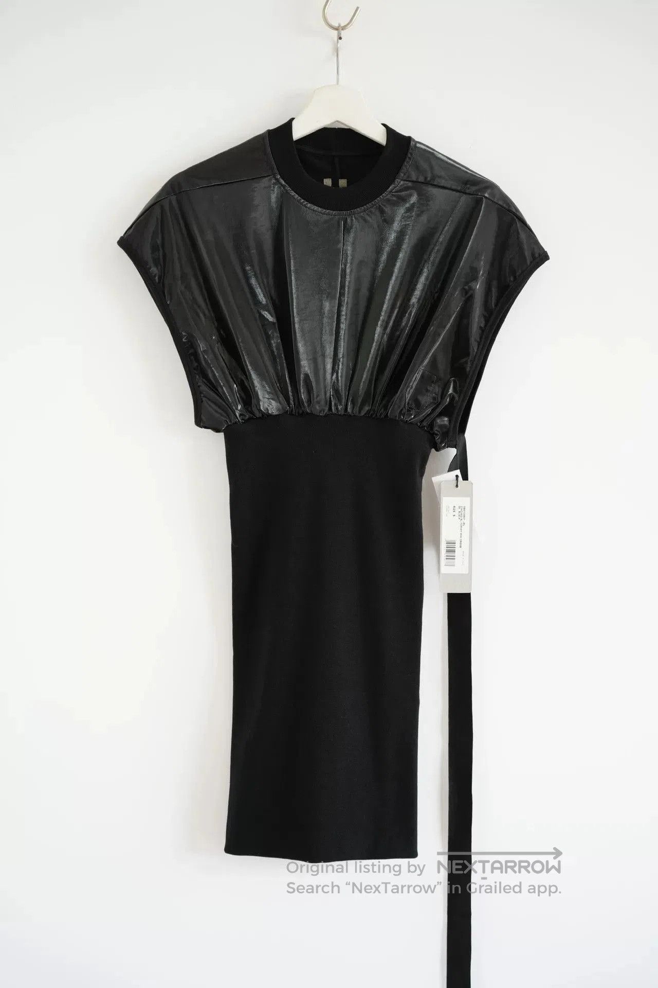 chinese dress ladies RICK OWENS STRAPLESS PRONGED CUTOUT MINIDRESS – TheLuxeLend main image 0