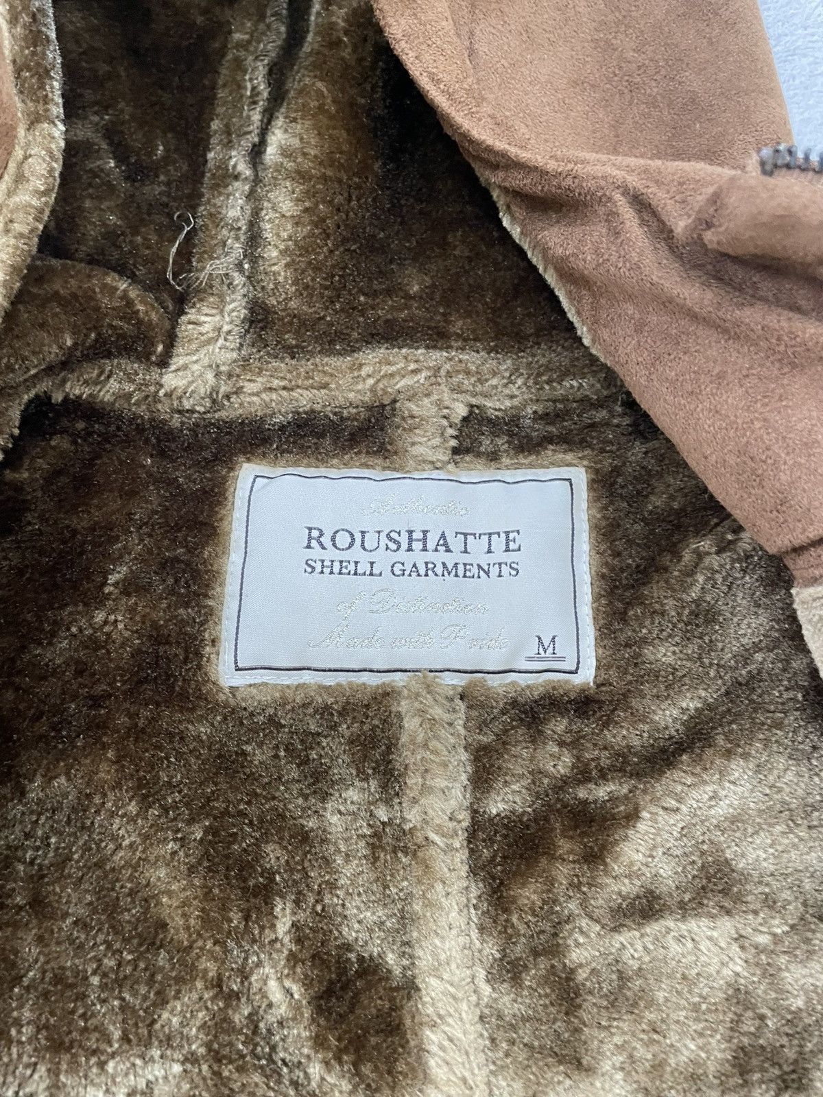 Le Grande Bleu (L.G.B.) 2000s Japan Shearling Hooded Suede Leather Jacket Brown Y2K Size US M / EU 48-50 / 2 - 6 Thumbnail