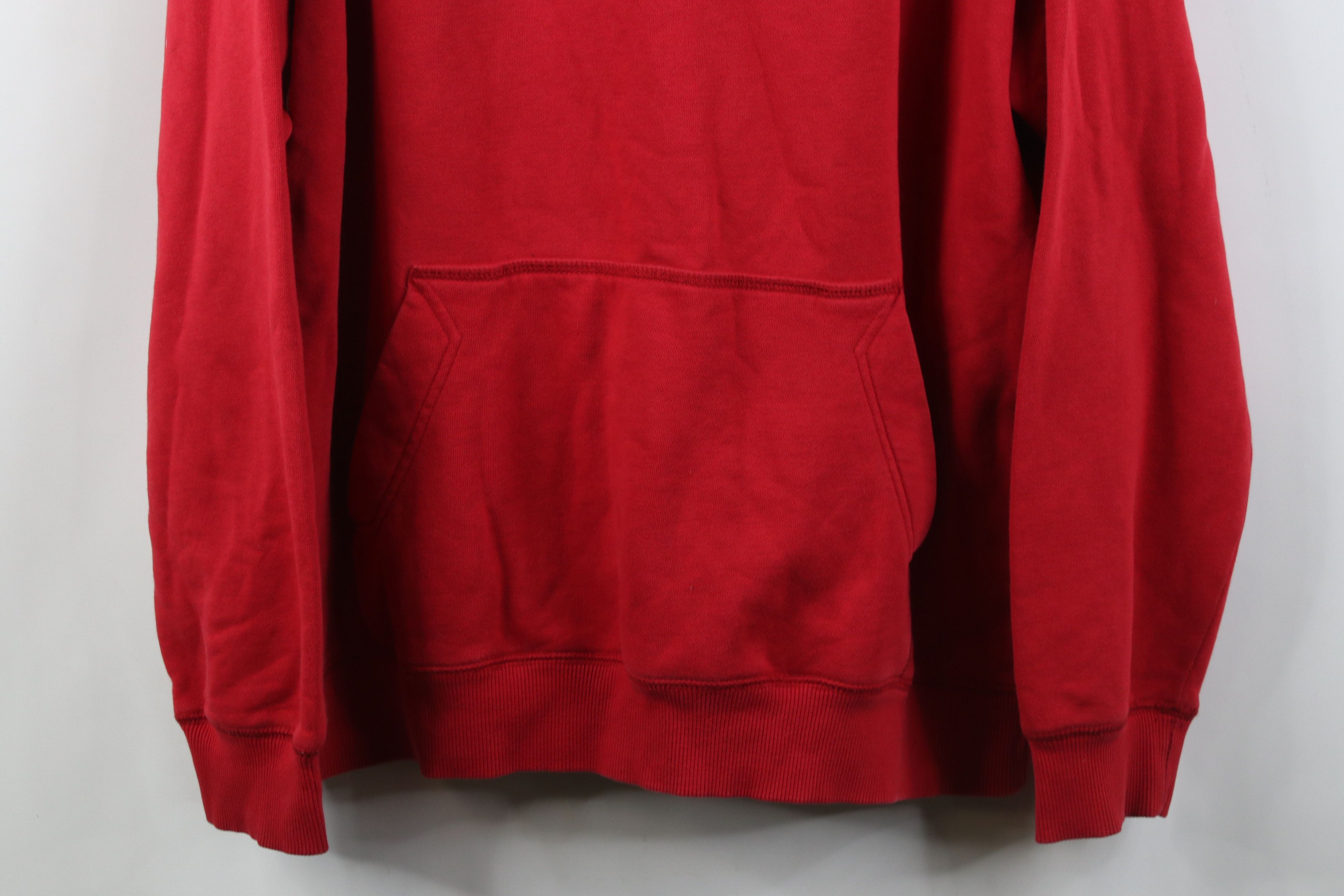 Nike Vintage Y2K Nike Scott Mini Swoosh Hoodie Sweatshirt Red Size US XXL / EU 58 / 5 - 3 Thumbnail