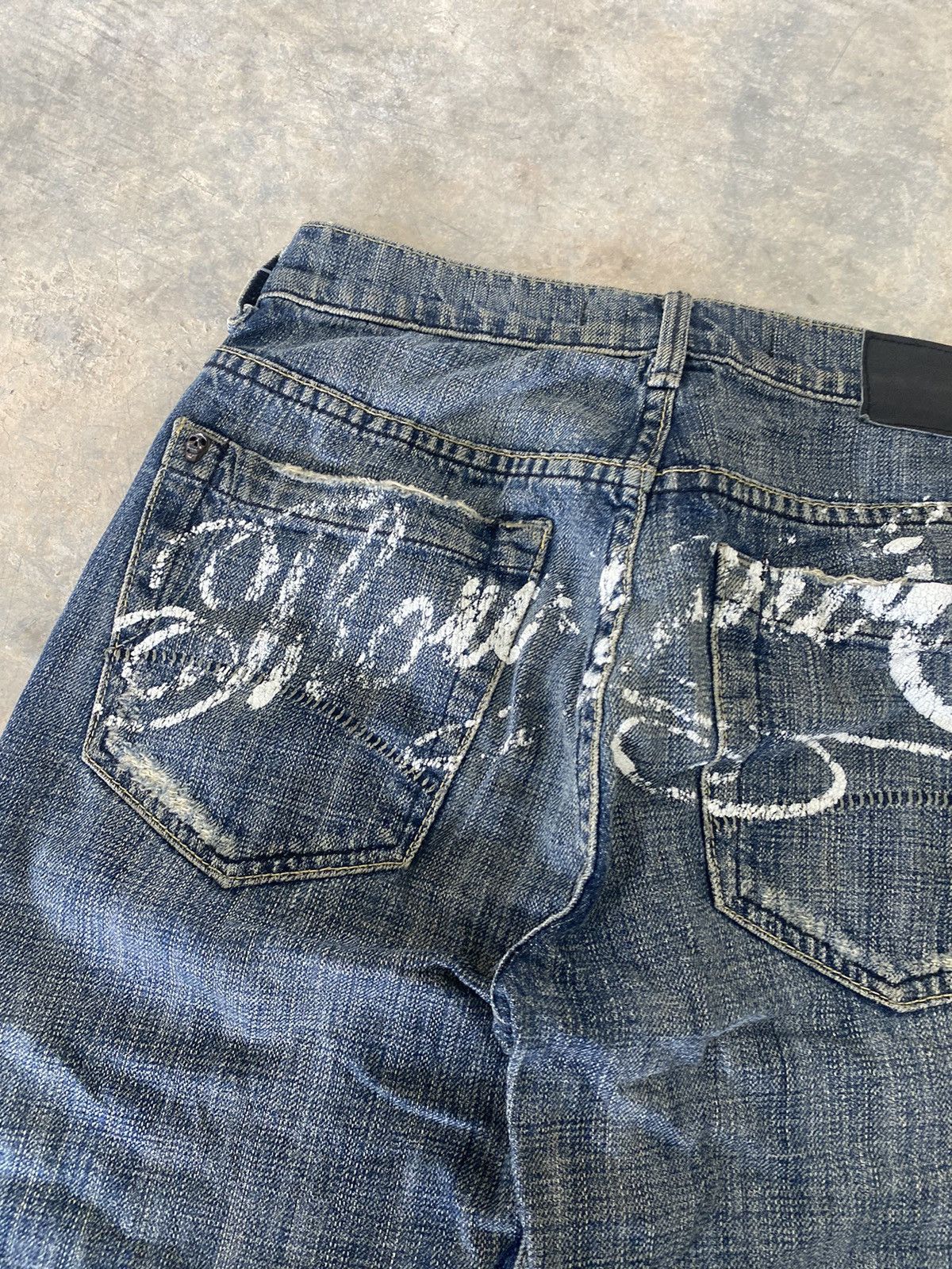 Hysteric Glamour × Japanese Brand × Le Grande Bleu (L.G.B.) Sick☠️ Juicy Couture Flare Jeans Fly Button Punk Grunge Lgb Size US 29 - 14 Thumbnail