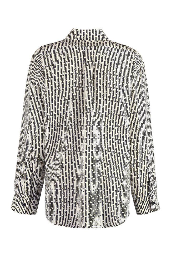 Fendi o1loc1c0824 Shirt in Ivory/Black Size XL / US 12-14 / IT 48-50 - 2 Thumbnail