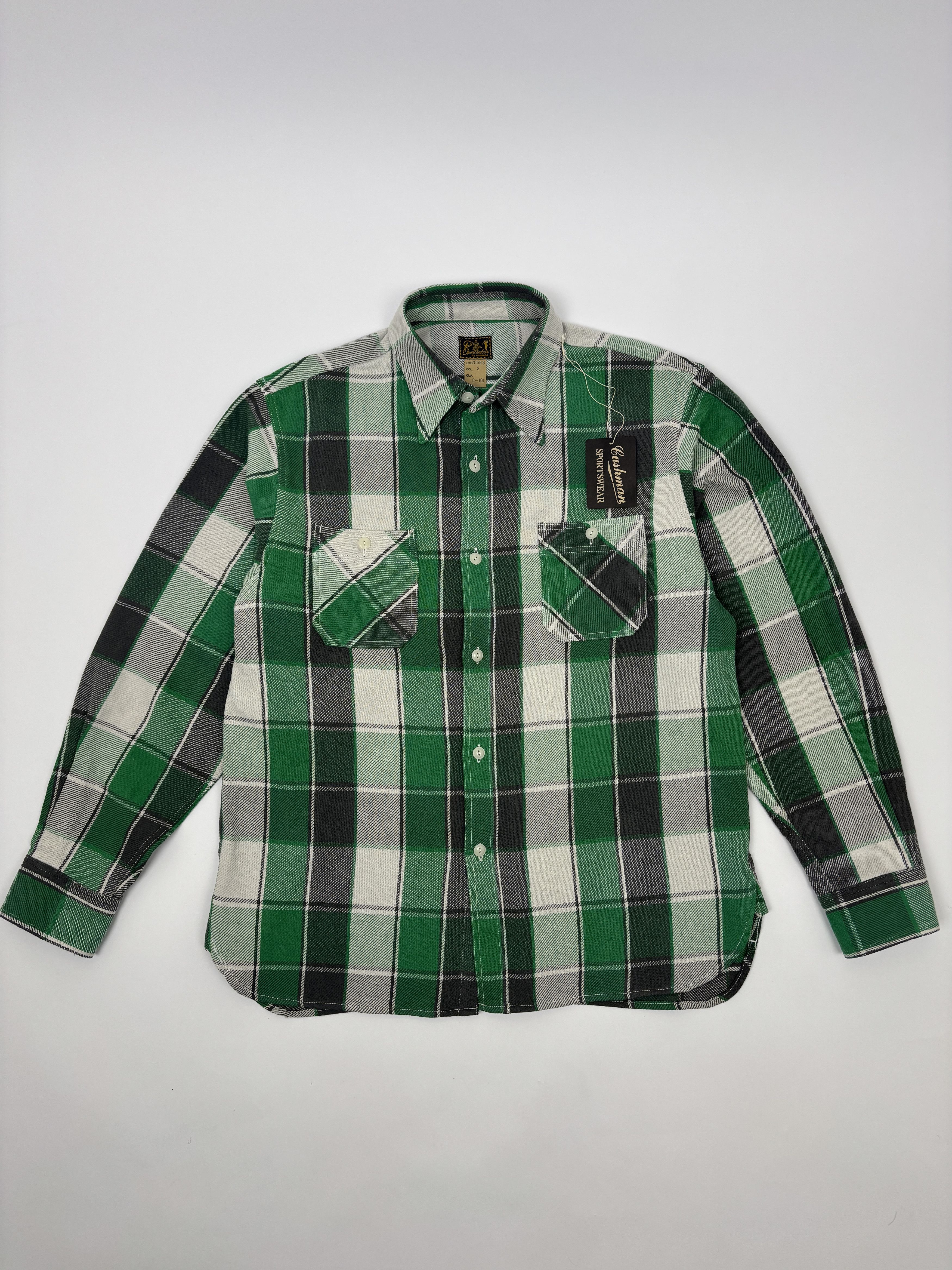Cushman Cushman Vintage Check Work Shirt Size US XL / EU 56 / 4 - 2 Thumbnail
