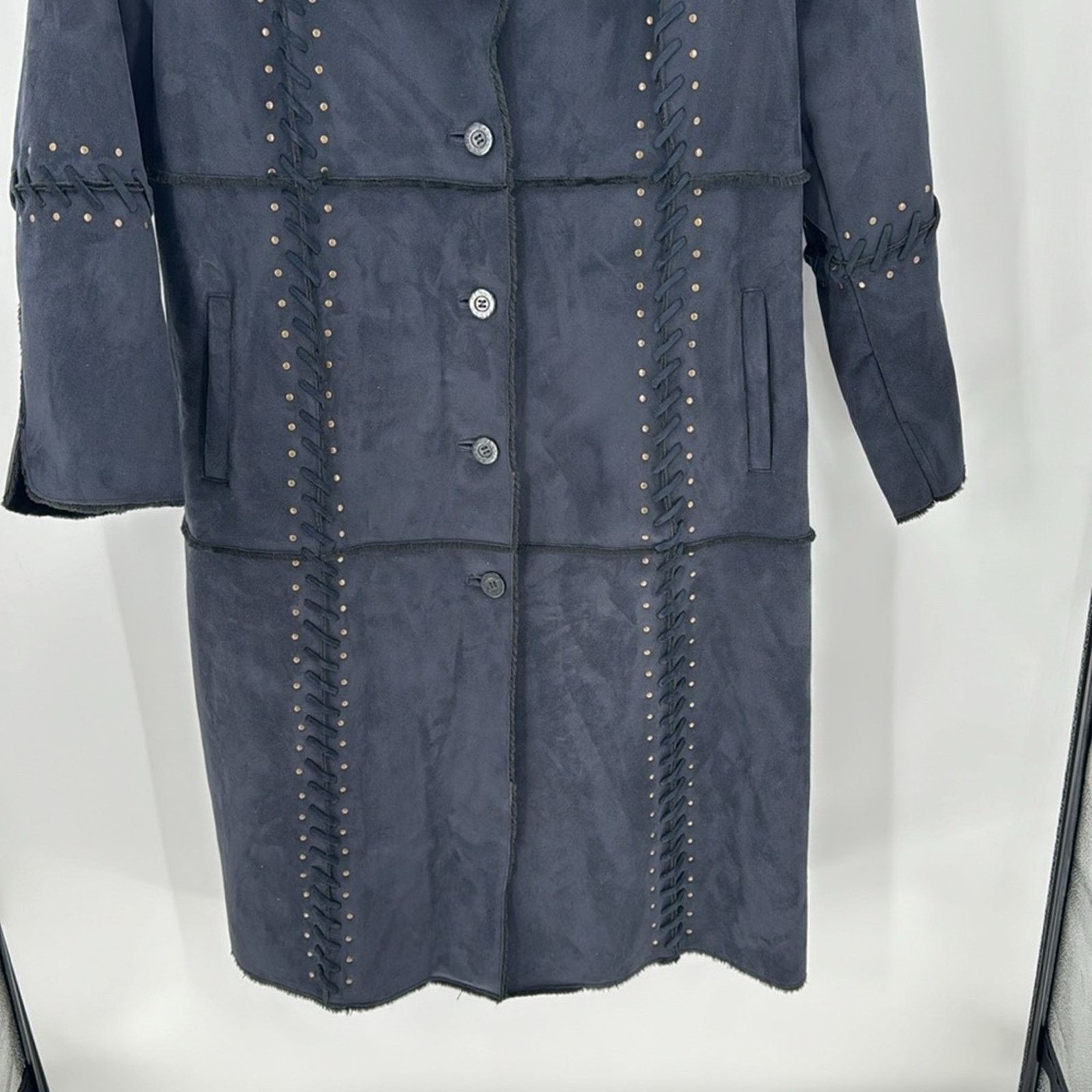 Vintage Dennis Basso 90s Faux Suede faux Suede Western coat size 2XL Size XXL / US 16-18 / IT 52-54 - 7 Thumbnail