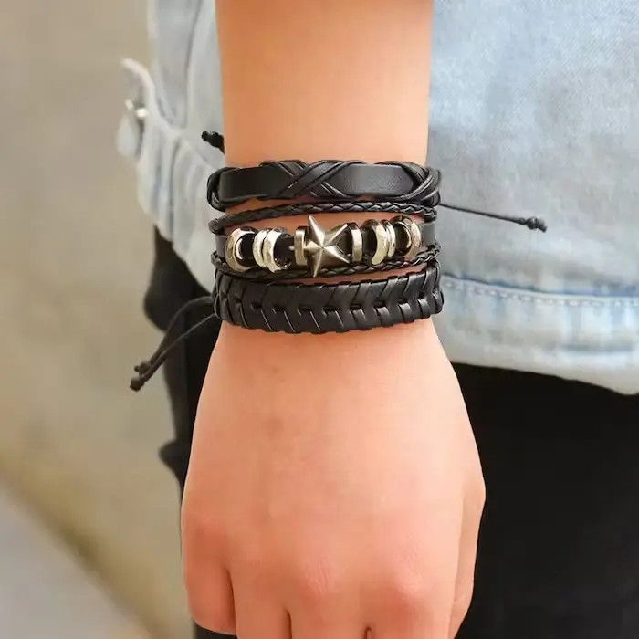 Jewelry Skull Head Multilayer Bracelet Size ONE SIZE - 3 Thumbnail