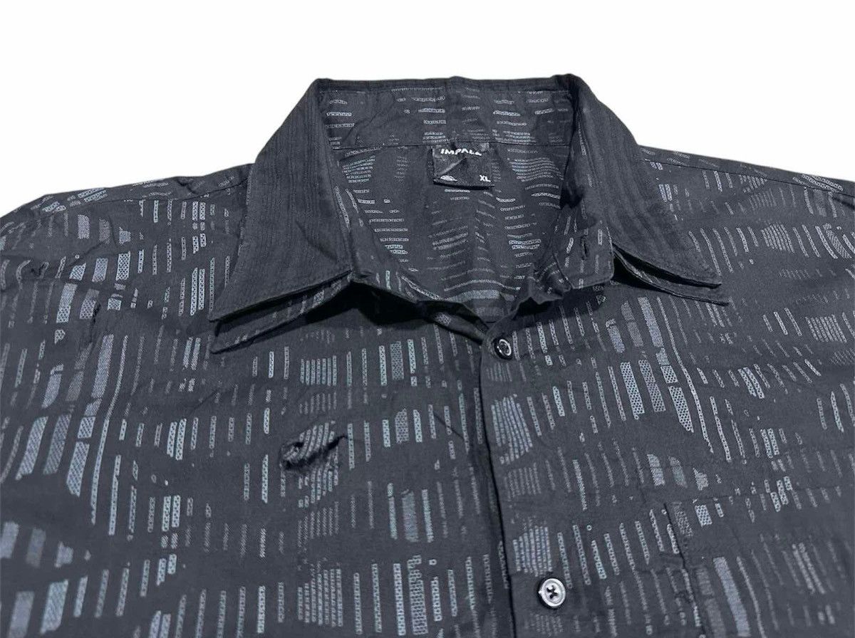 If Six Was Nine 🔥Sick Y2K Impala Tribal Black Camo Shirt Size US XL / EU 56 / 4 - 5 Thumbnail