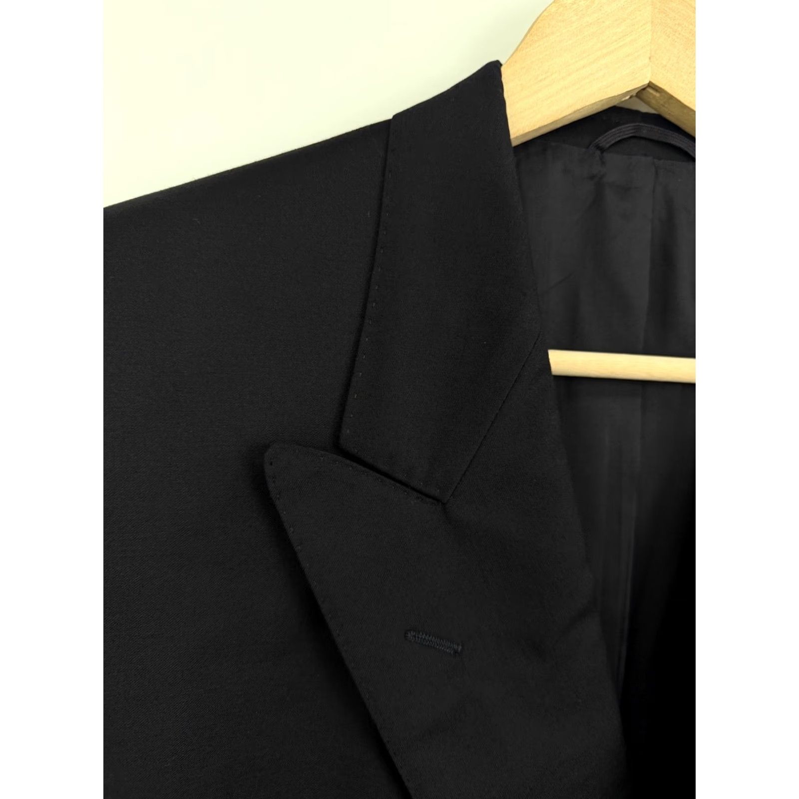 Loro Piana VINTAGE Loro Piana Blazer Men M/L Black Retro Rare Blazer Size 40R - 7 Thumbnail