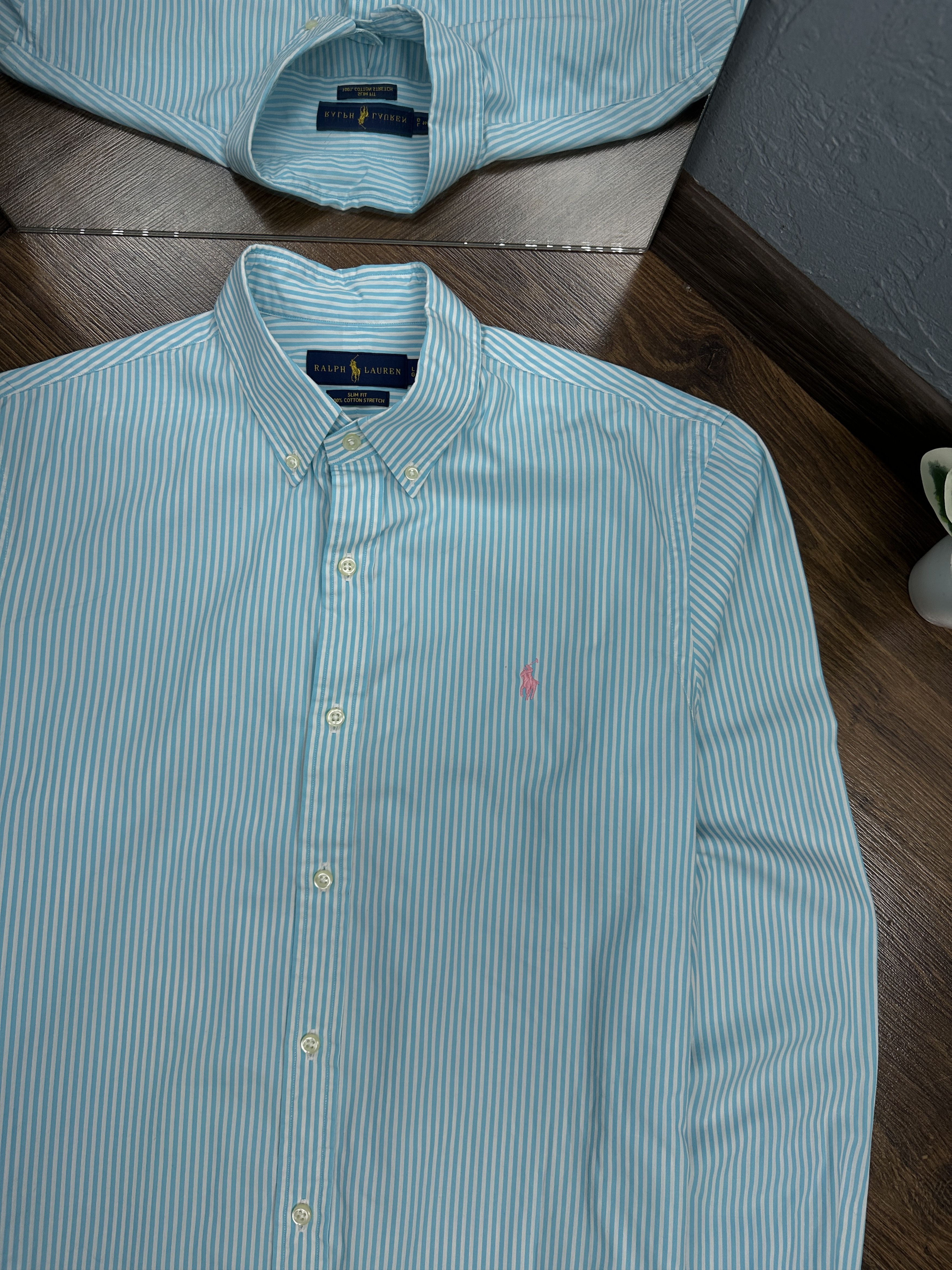 Polo Ralph Lauren Polo Ralph Lauren Vintage Long Sleeve Striped Shirt y2k Size US L / EU 52-54 / 3 - 2 Thumbnail