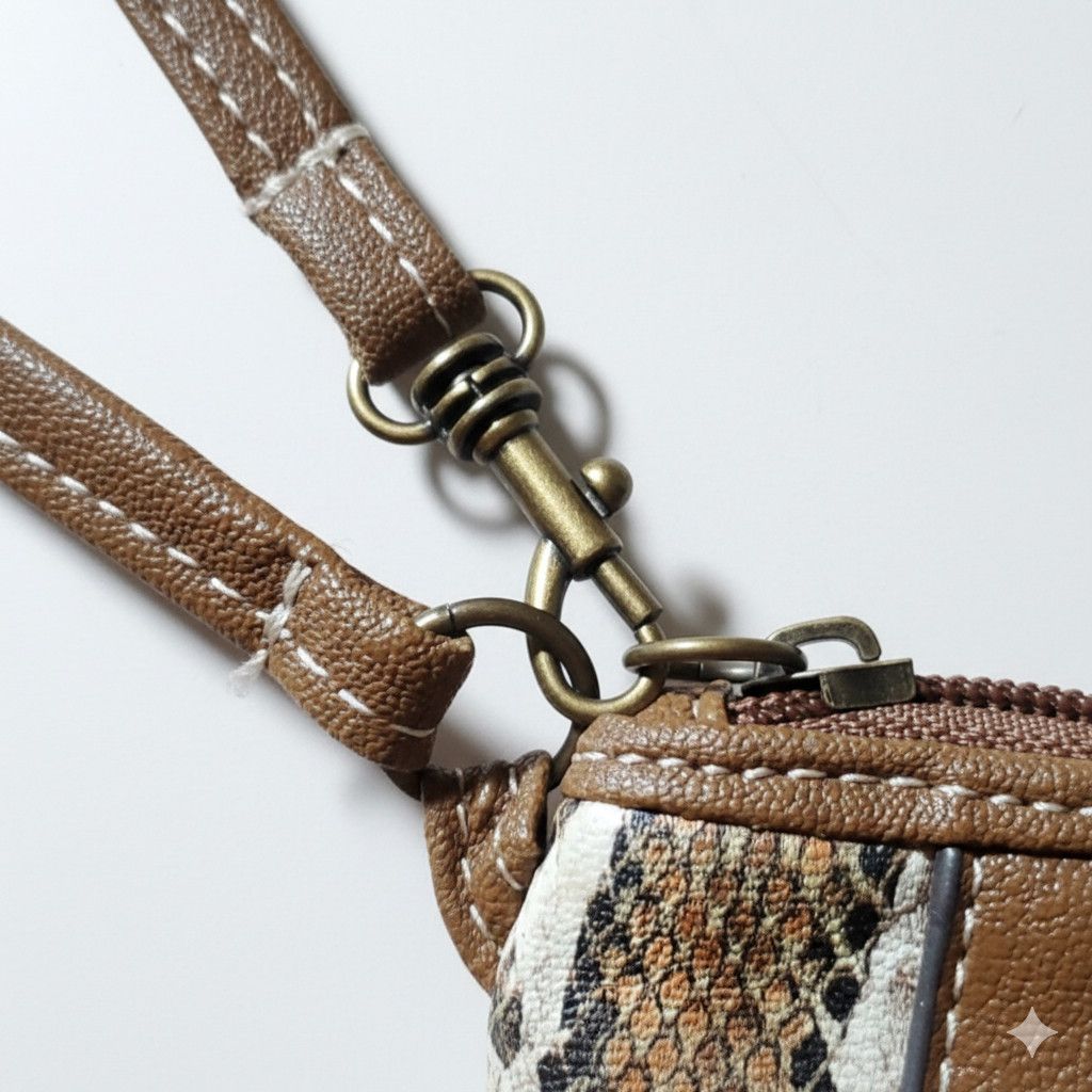 XOXO XOXO 10.5x4.5" Wristlet Purse NEW Snake Print Vegan Leather Size ONE SIZE - 6 Thumbnail