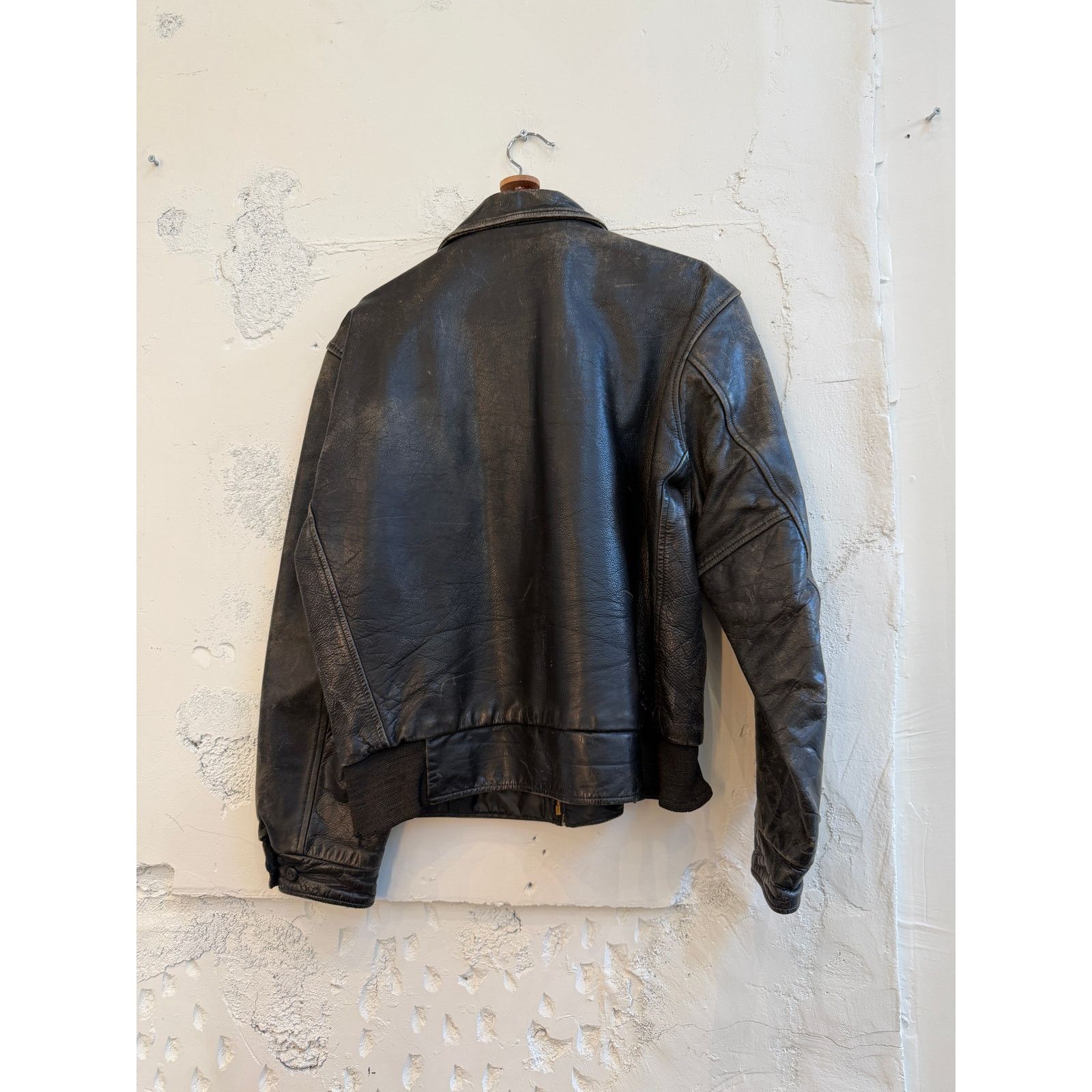 Vintage Vintage 40-50's Leather Motorcycle Jacket Size US L / EU 52-54 / 3 - 2 Thumbnail