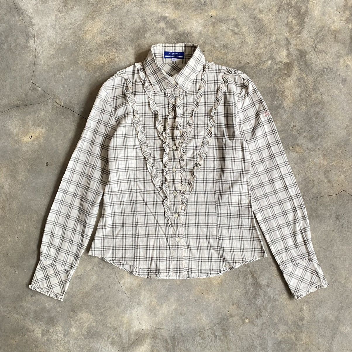 Burberry Vintage 90s Burberry Nova Check Longsleeve Shirt Size M / US 6-8 / IT 42-44 - 1 Thumbnail