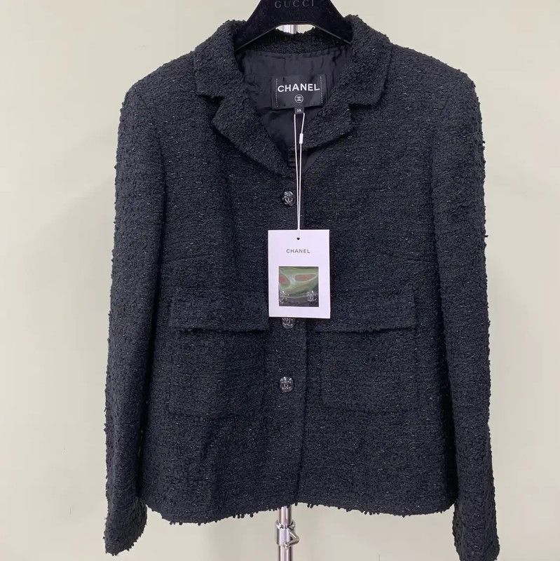Chanel Chanel Black Ladies Jacket 0089 Size ONE SIZE - 1 Thumbnail