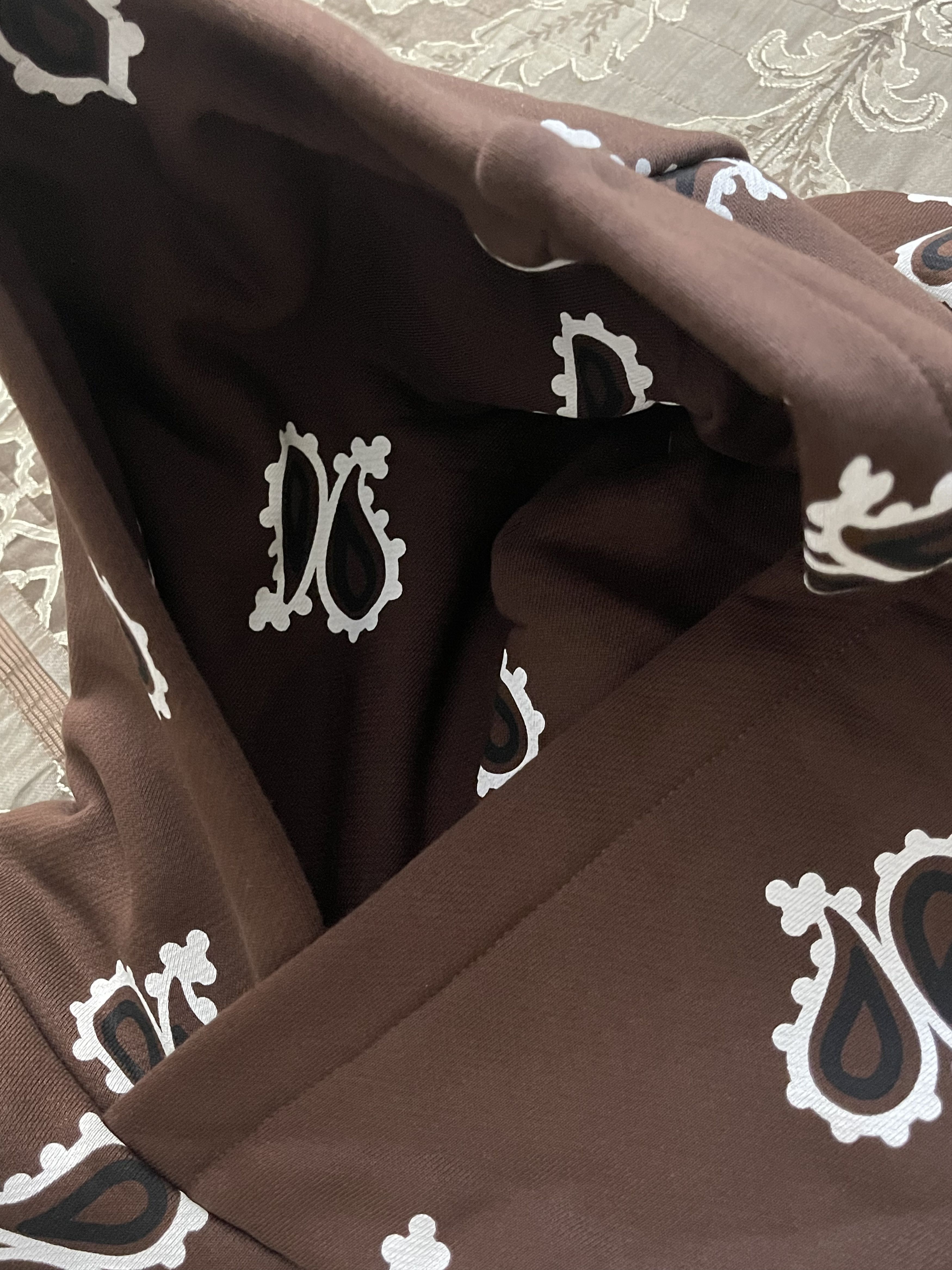 Amiri Amiri Brown Paisley Hoodie Size US S / EU 44-46 / 1 - 6 Thumbnail