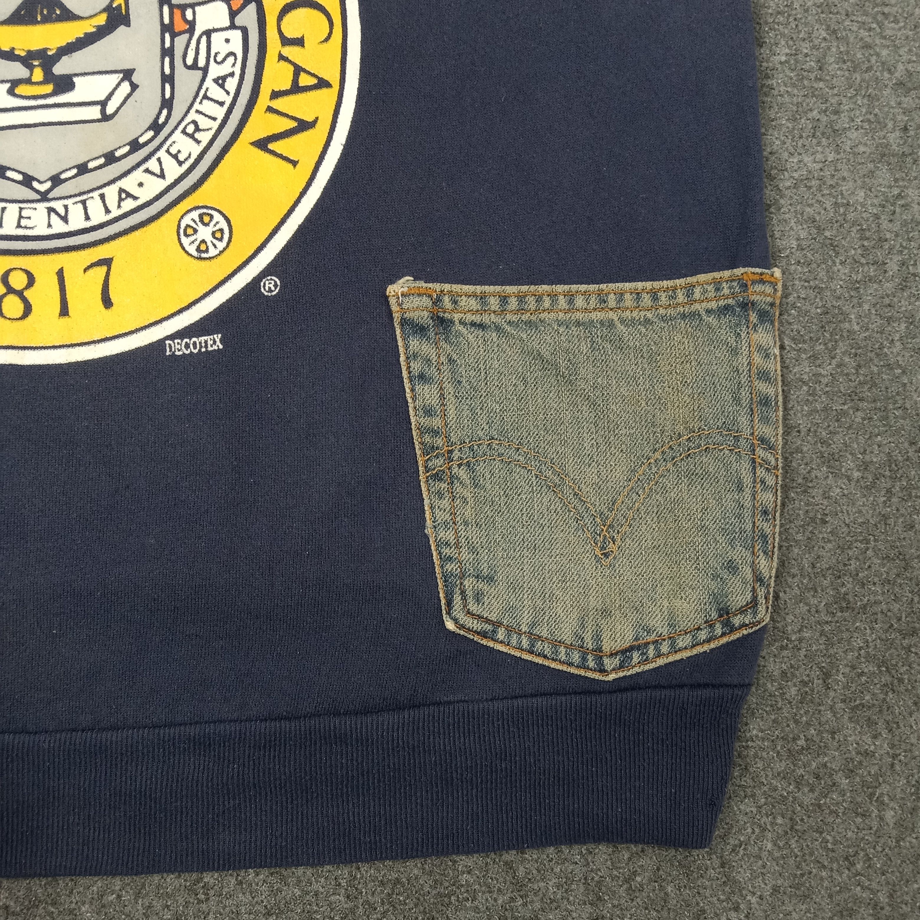 Vintage University Of Michigan American Promo Sweatshirt C245N20 Size US L / EU 52-54 / 3 - 5 Thumbnail