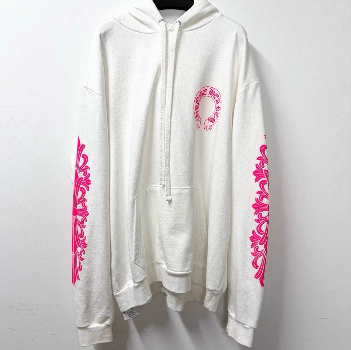 Chrome Hearts Chrome Hearts White/Pink Horseshoe Qilin Print Hoodie L Size US L / EU 52-54 / 3 - 1 Thumbnail