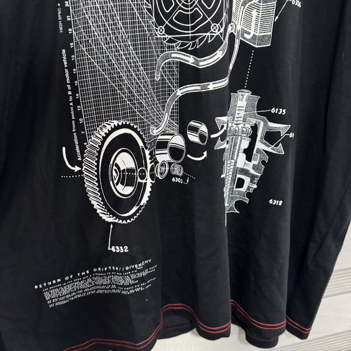 Givenchy Givenchy Black Schematics T-Shirt Size US XL / EU 56 / 4 - 8 Thumbnail