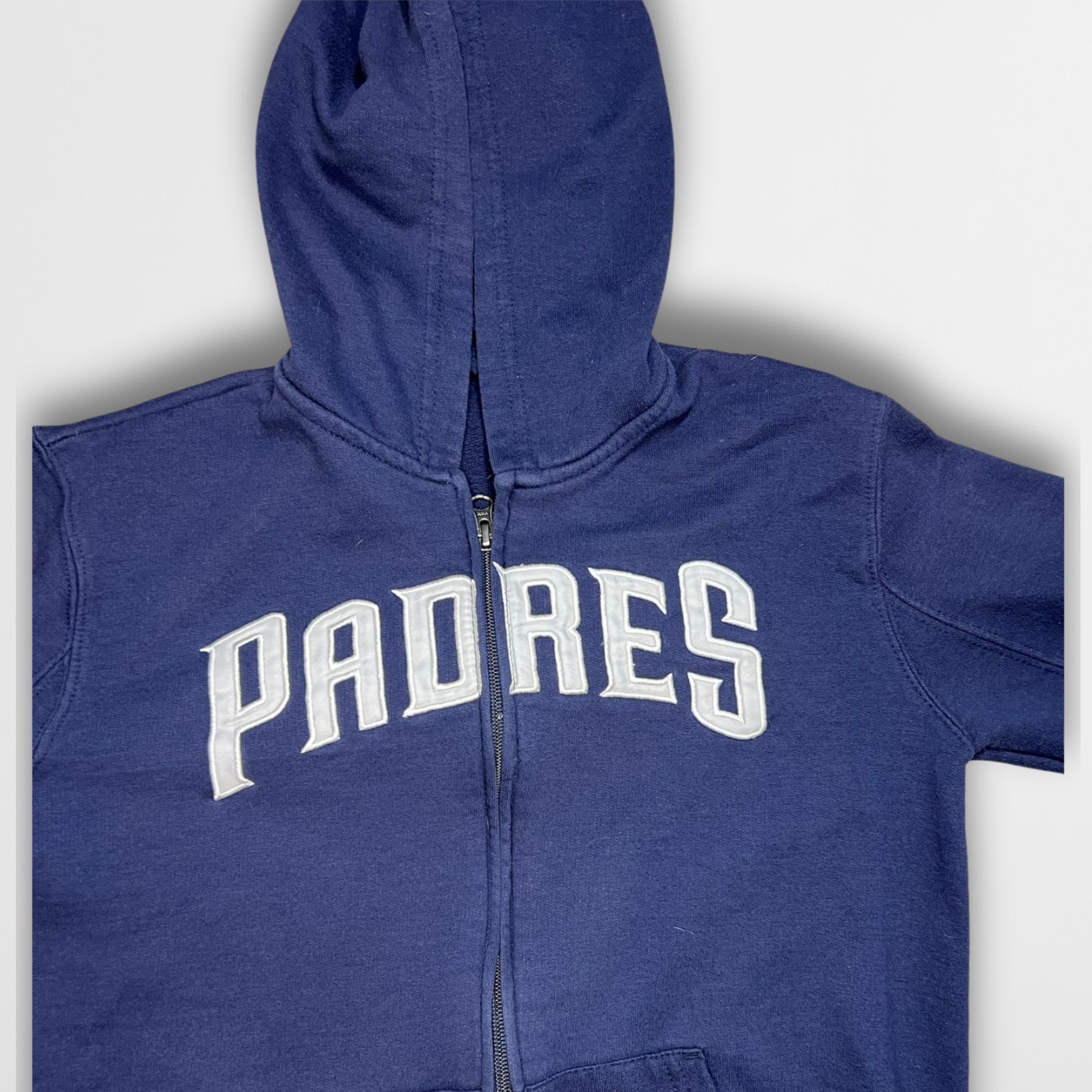 Other San Diego Padres Boys Size 14 Navy Zip-Up Hoodie With Embroi Size US M / EU 48-50 / 2 - 4 Thumbnail